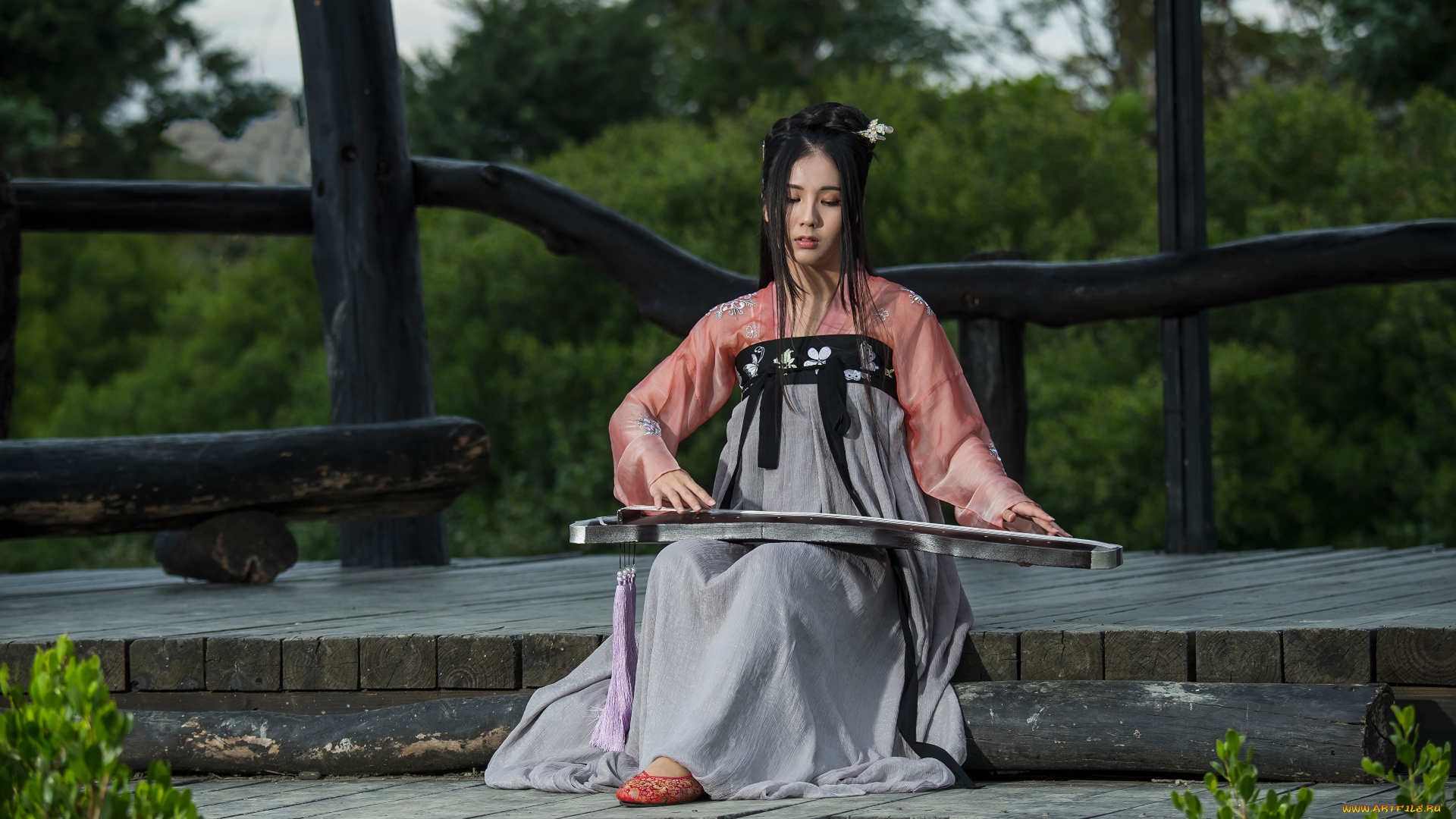 девушки, -, азиатки, девушка