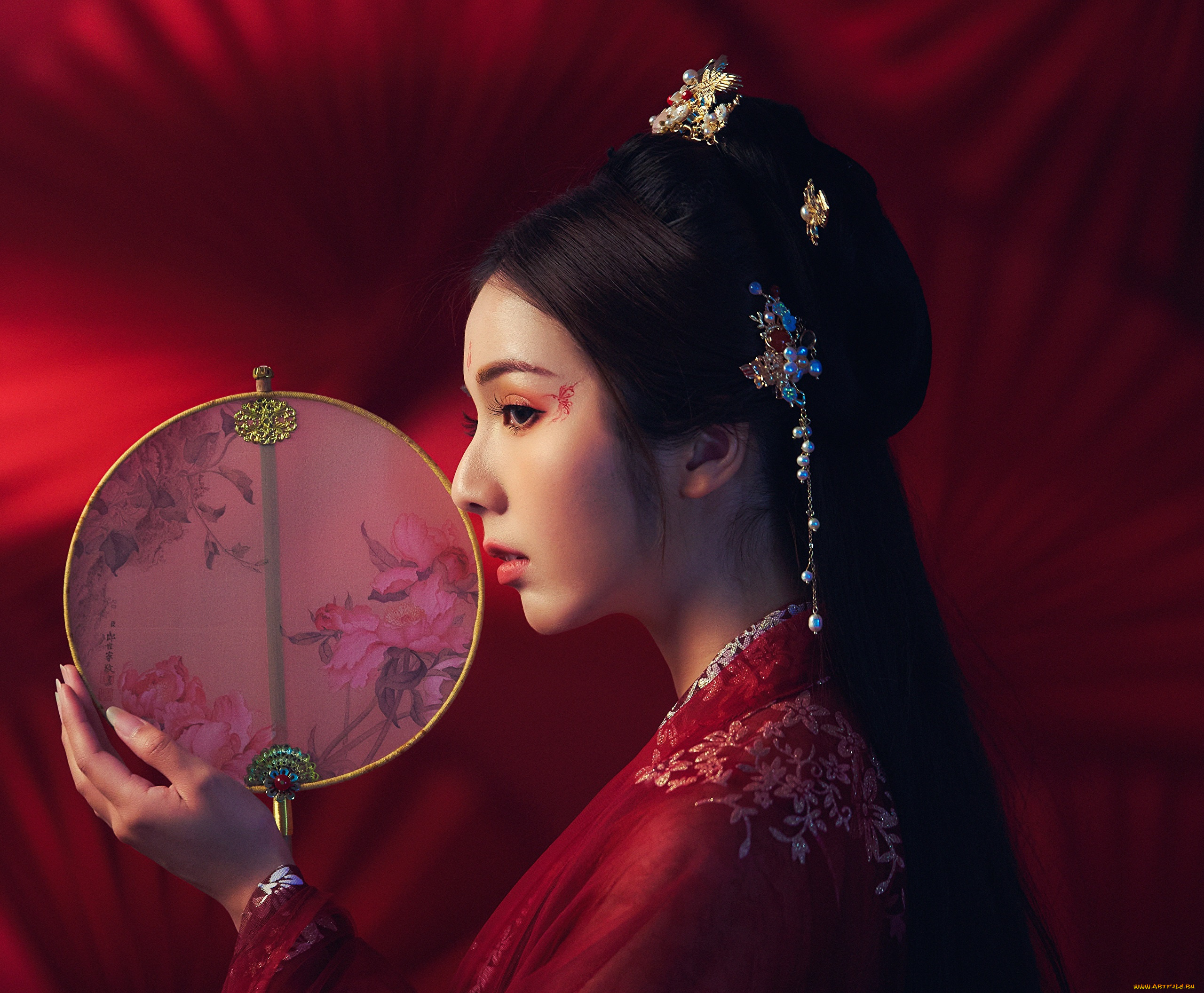 девушки, -, азиатки, девушка