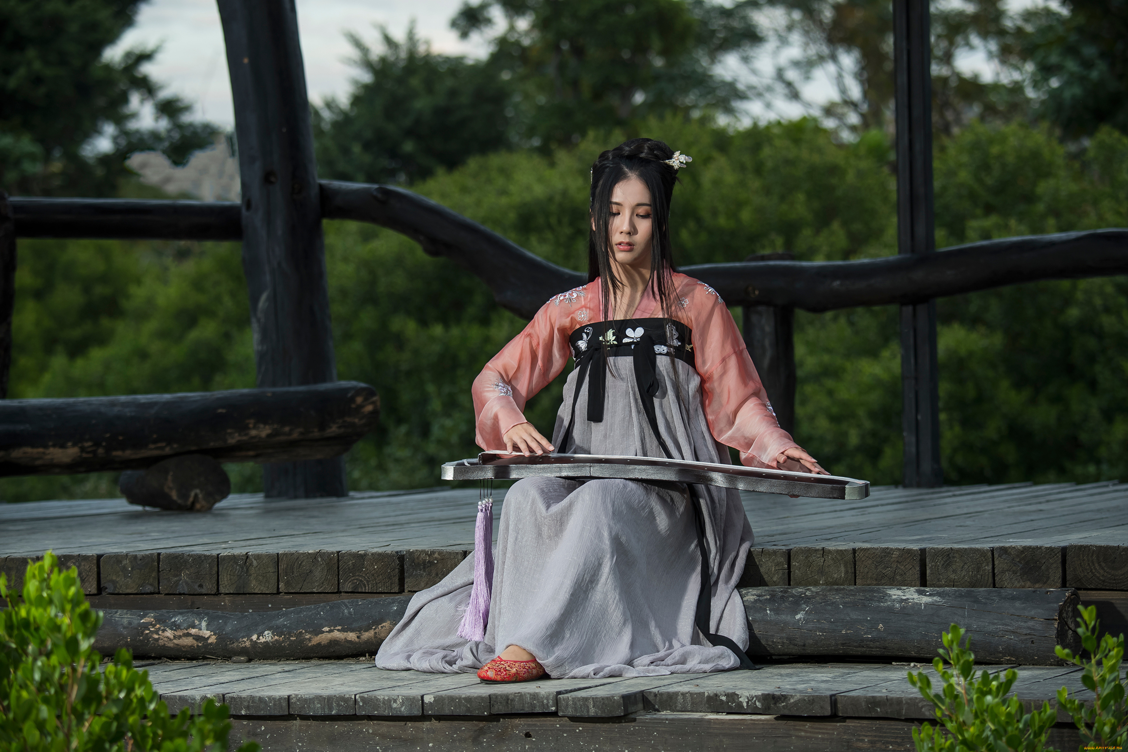 девушки, -, азиатки, девушка