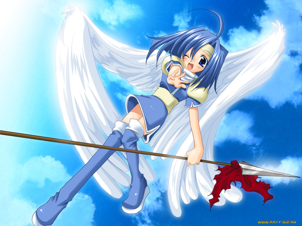 аниме, angels, demons, девушка, крылья, ангел