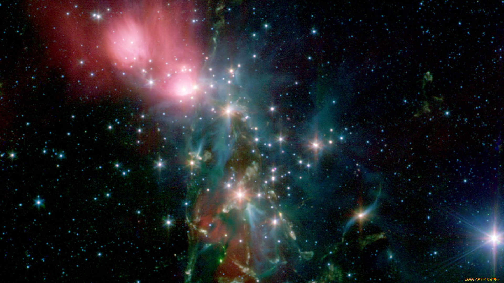 пылевая, туманность, ngs, 1333, космос, галактики, туманности