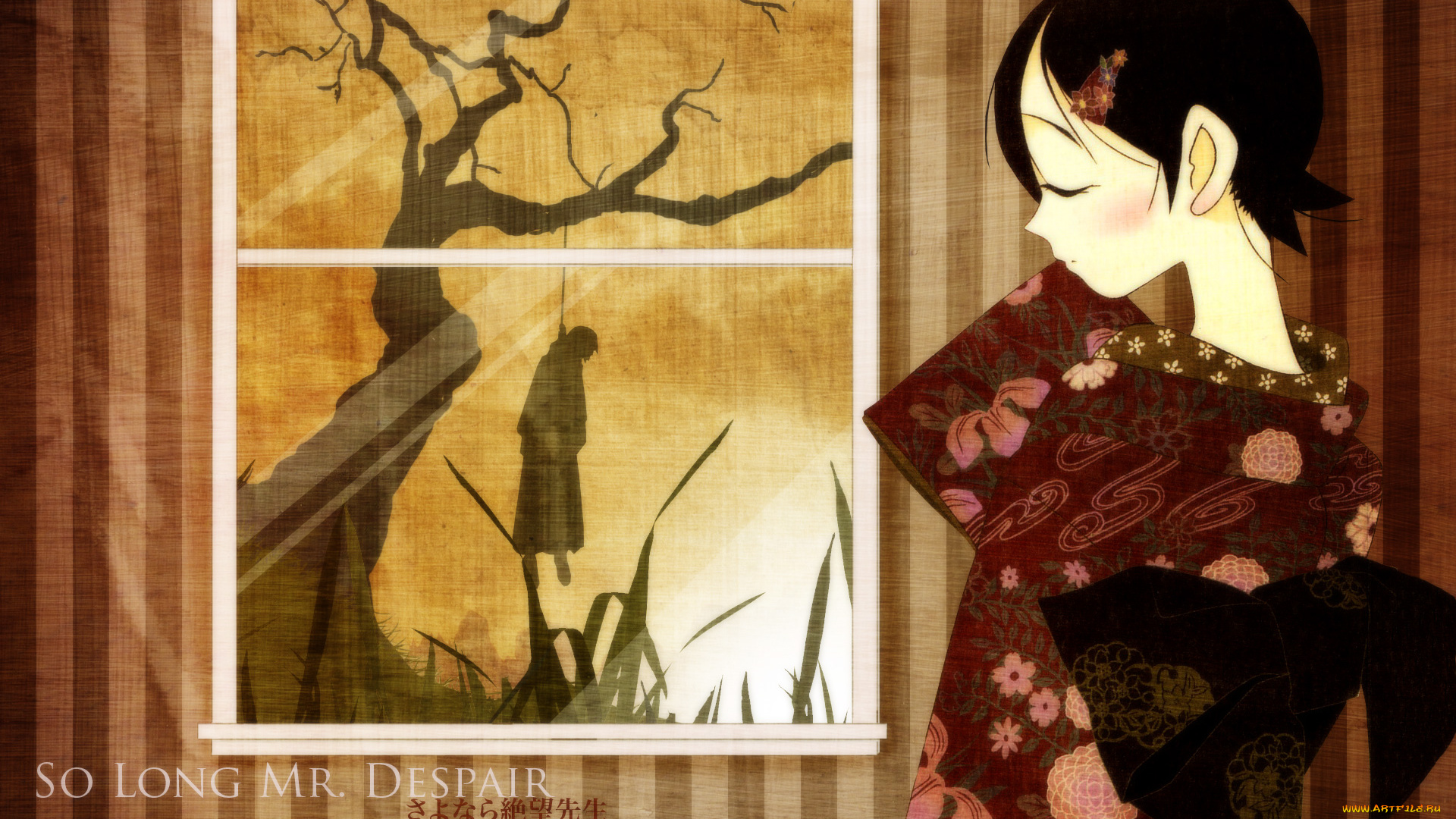 аниме, sayonara, zetsubo, sensei