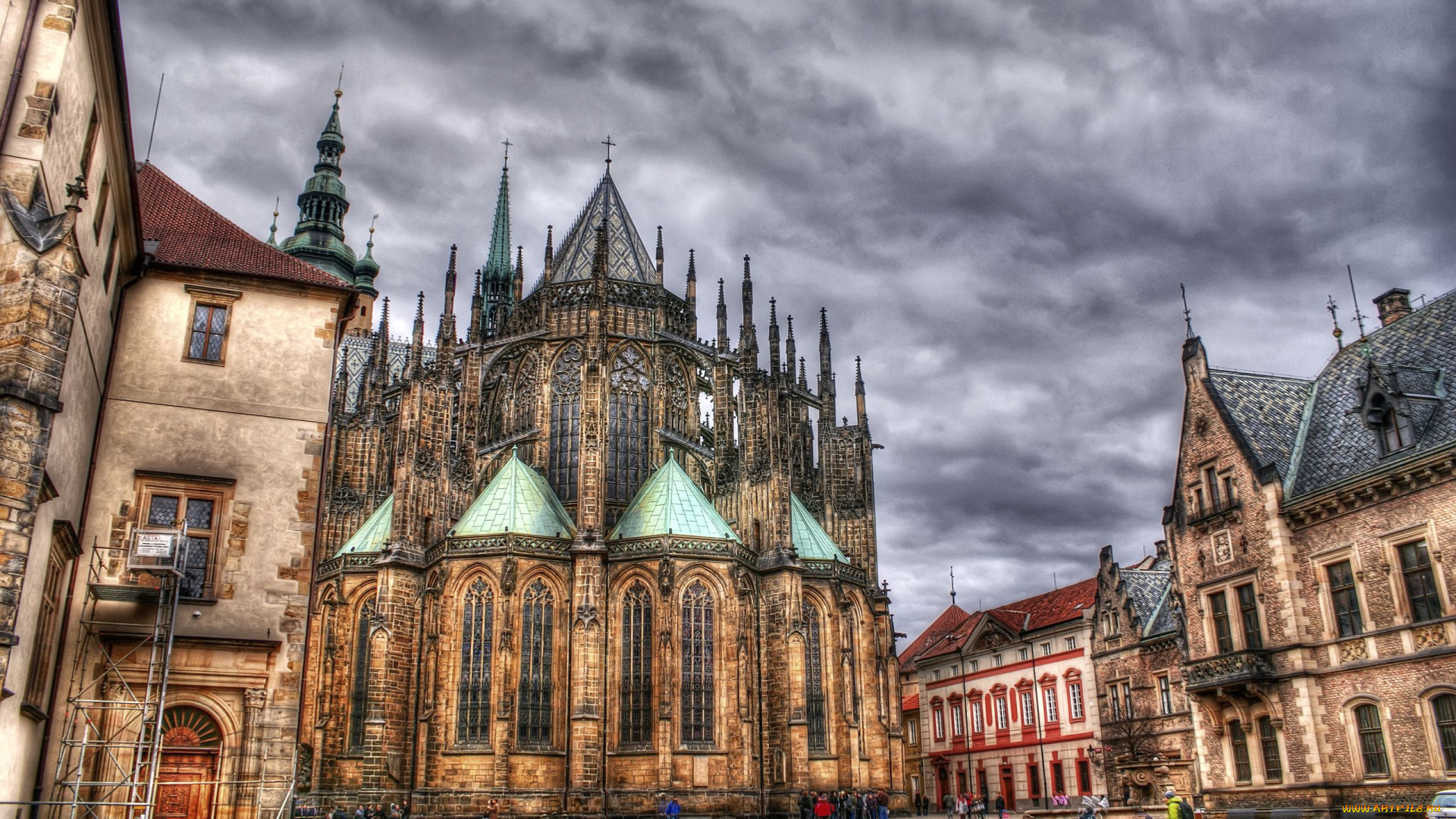 st, veitsdom, prague, czech, republic, города, прага, Чехия
