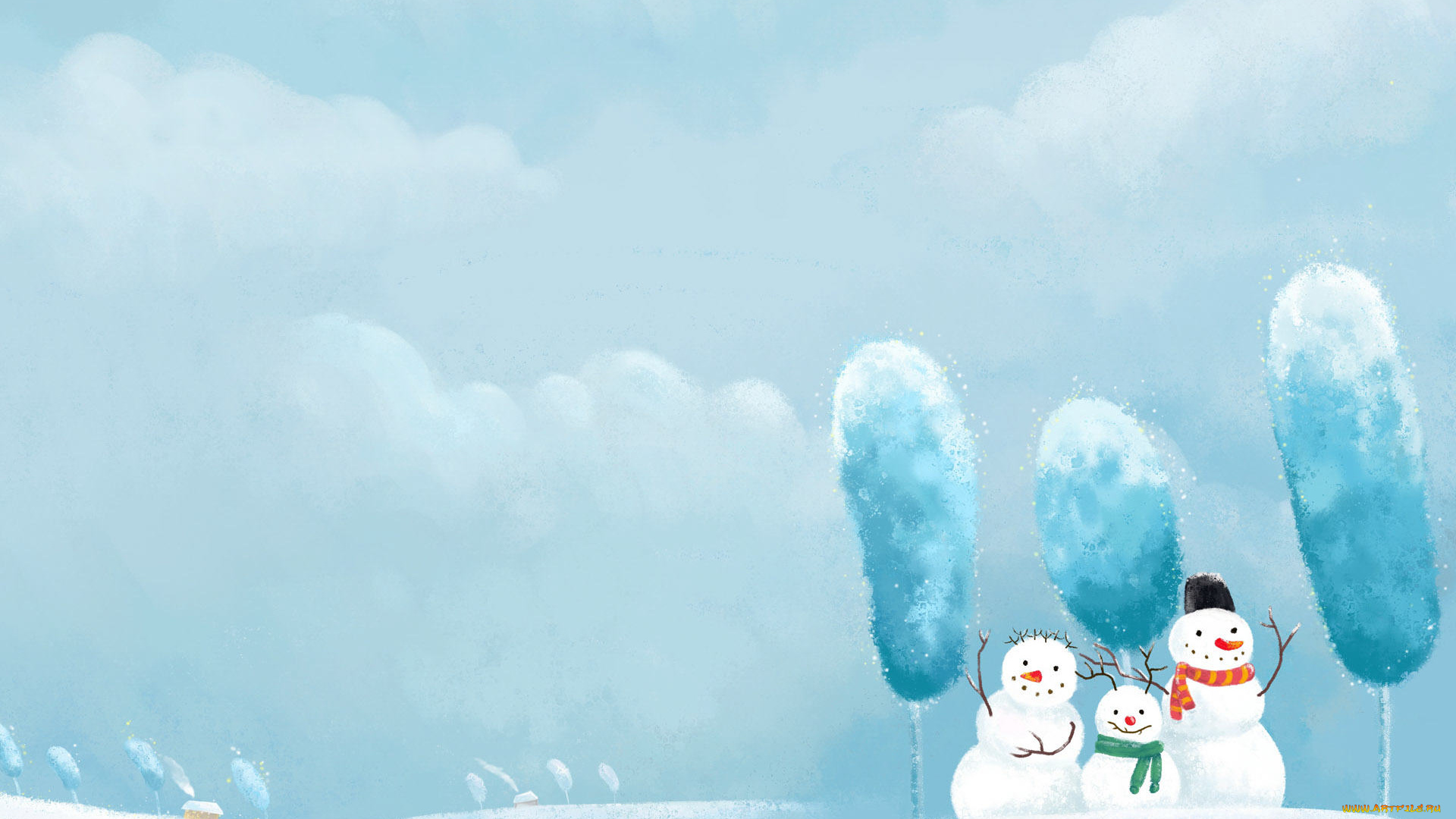 праздничные, снеговики