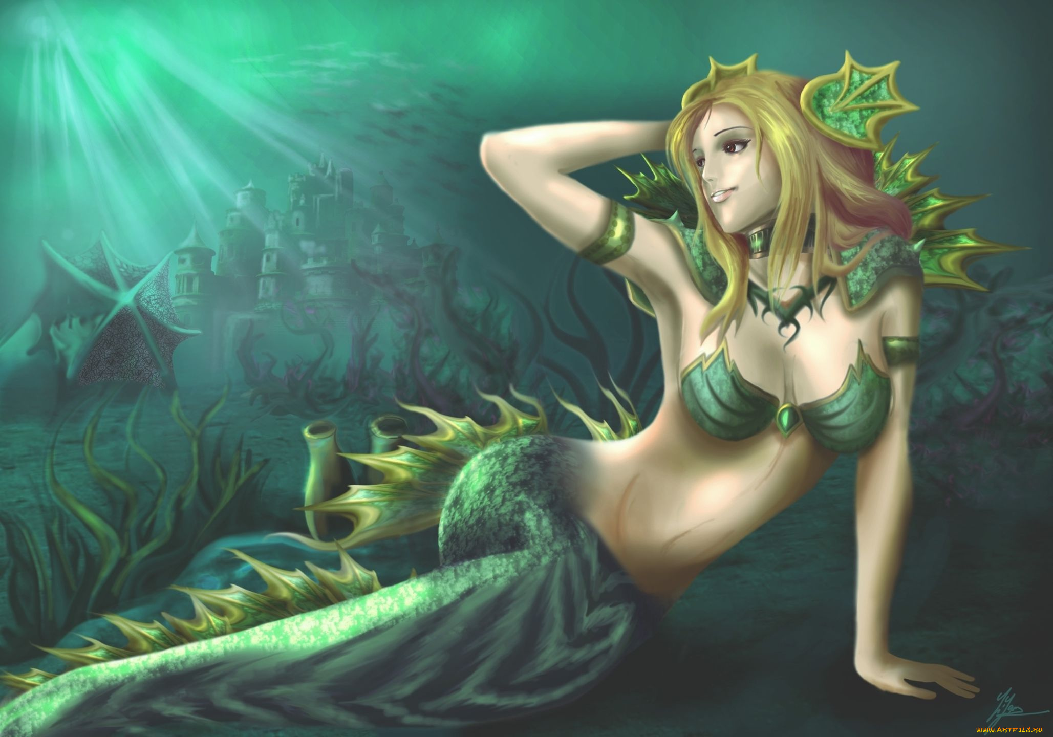 фэнтези, существа, русалка