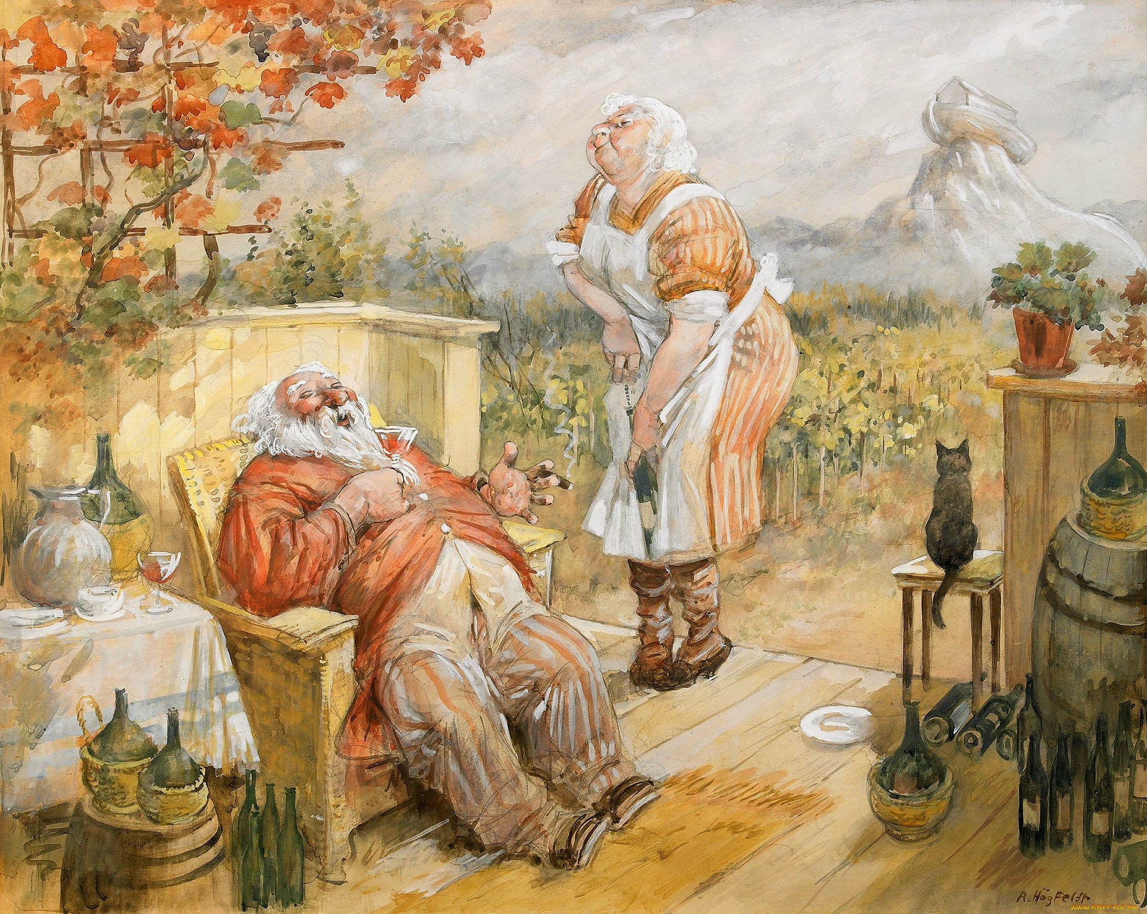 robert, hogfeldt, рисованные, gustav