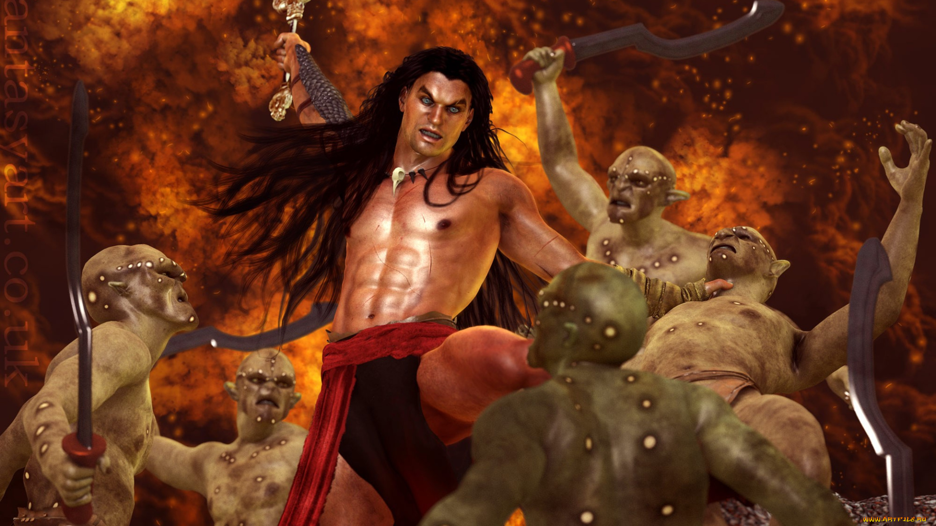 3д, графика, fantasy, фантазия, embattled