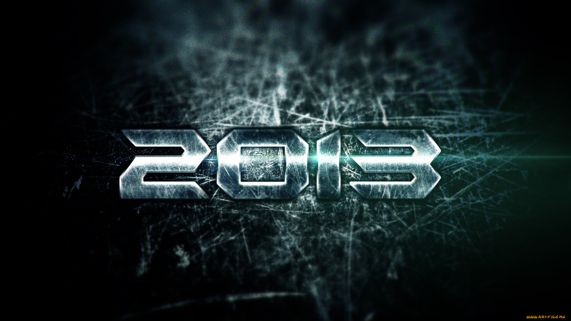 праздничные, 3д, графика, новый, год, цыфры