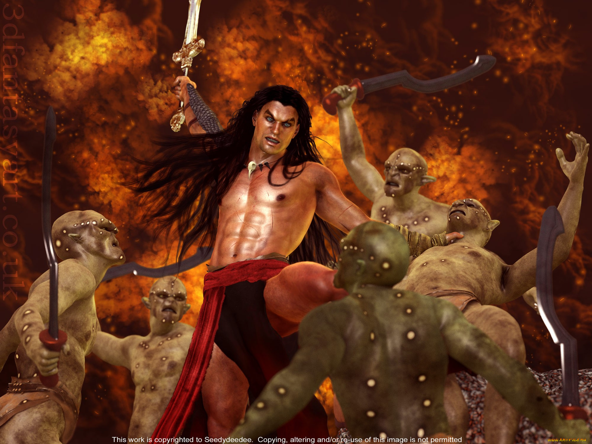 3д, графика, fantasy, фантазия, embattled