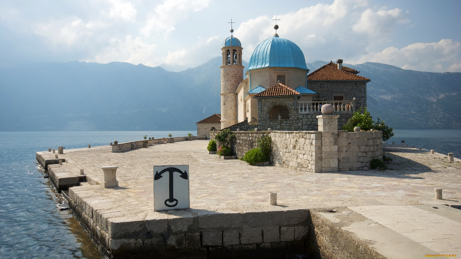 Черногория, , , monasterio, de, san, jorge, города, -, католические, соборы, , костелы, , аббатства, остров, море, монастырь, Черногория