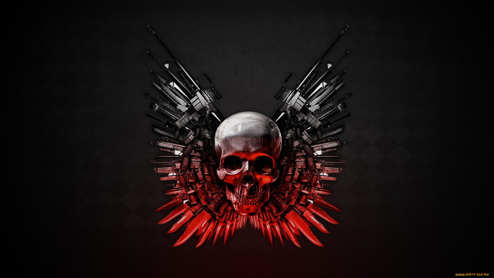 expendables, 2, кино, фильмы, the, expendables, 2, оружие, череп