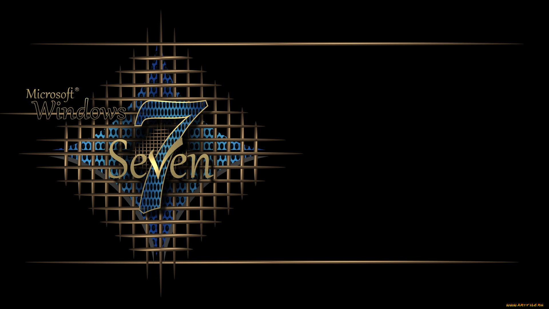 компьютеры, windows, 7, vienna, фон, логотип