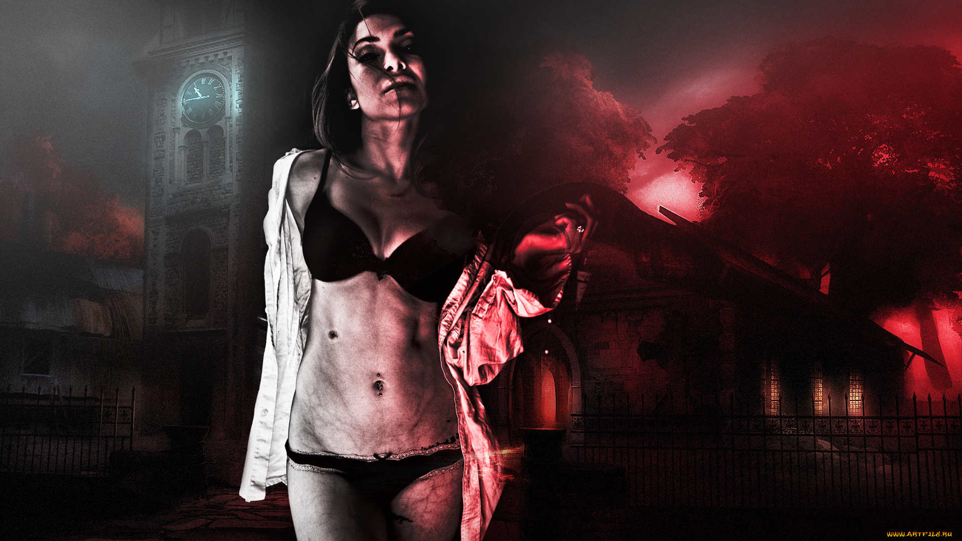 разное, компьютерный, дизайн, часы