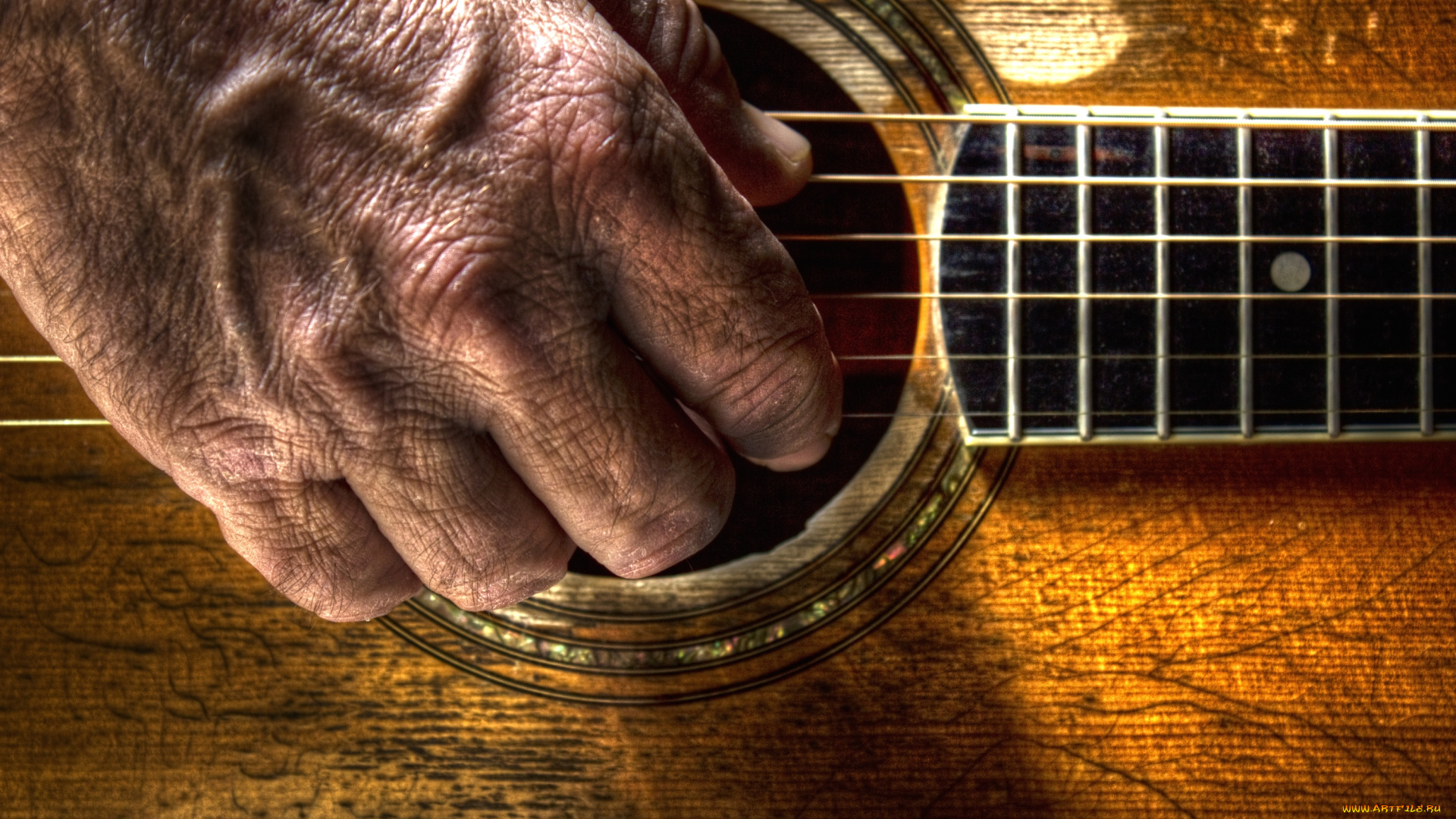 разное, руки, гитара, кисть