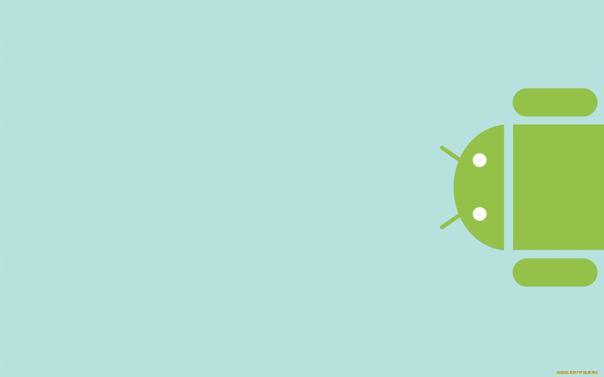 компьютеры, android, логотип, синий