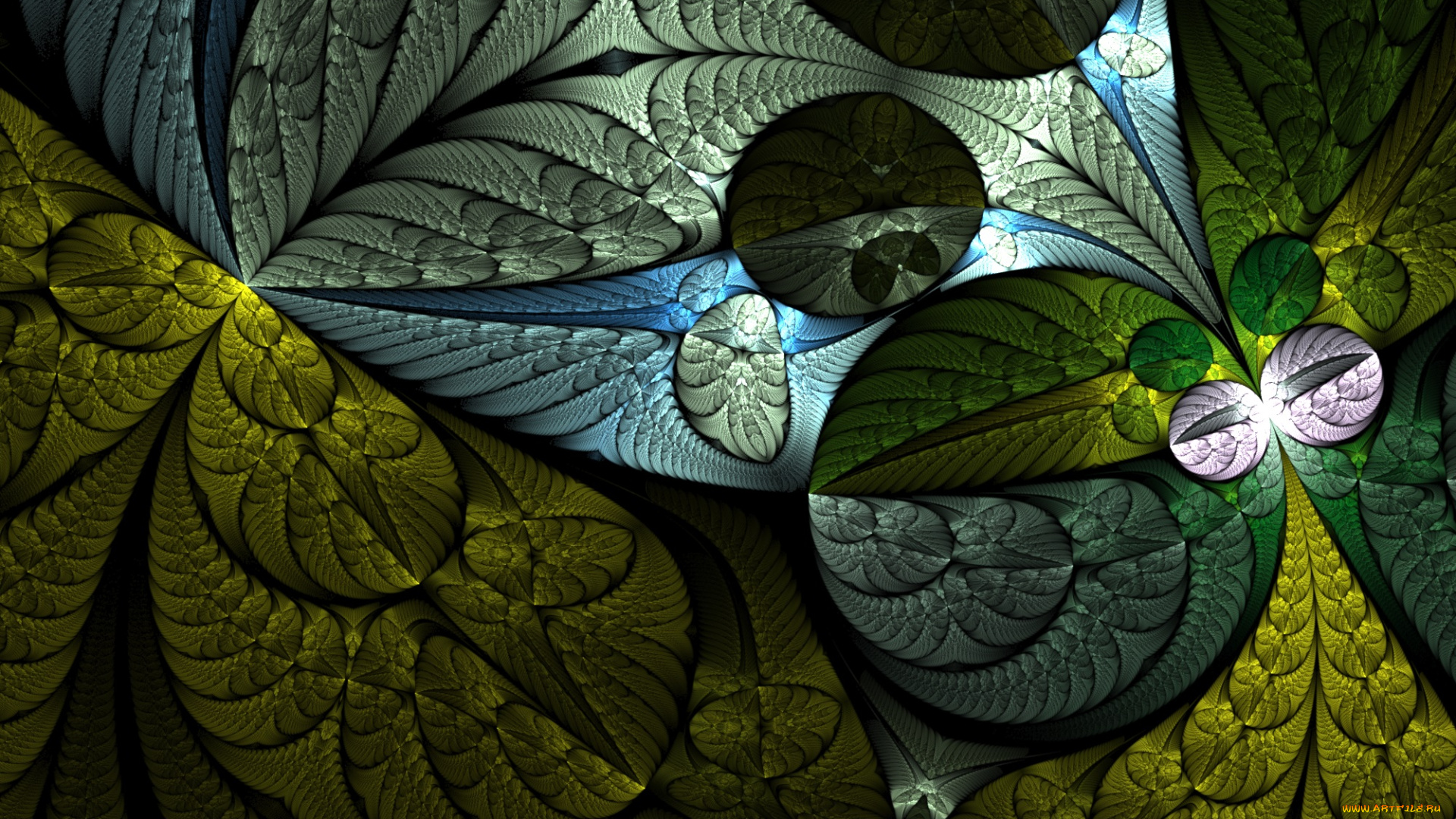 3д, графика, фракталы, , fractal, узор, фон, цвета