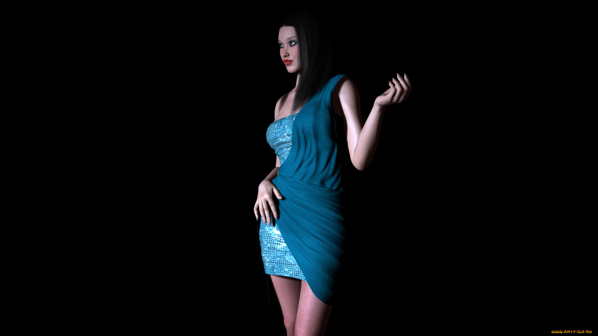 3д, графика, люди, , people, фон, взгляд, девушка