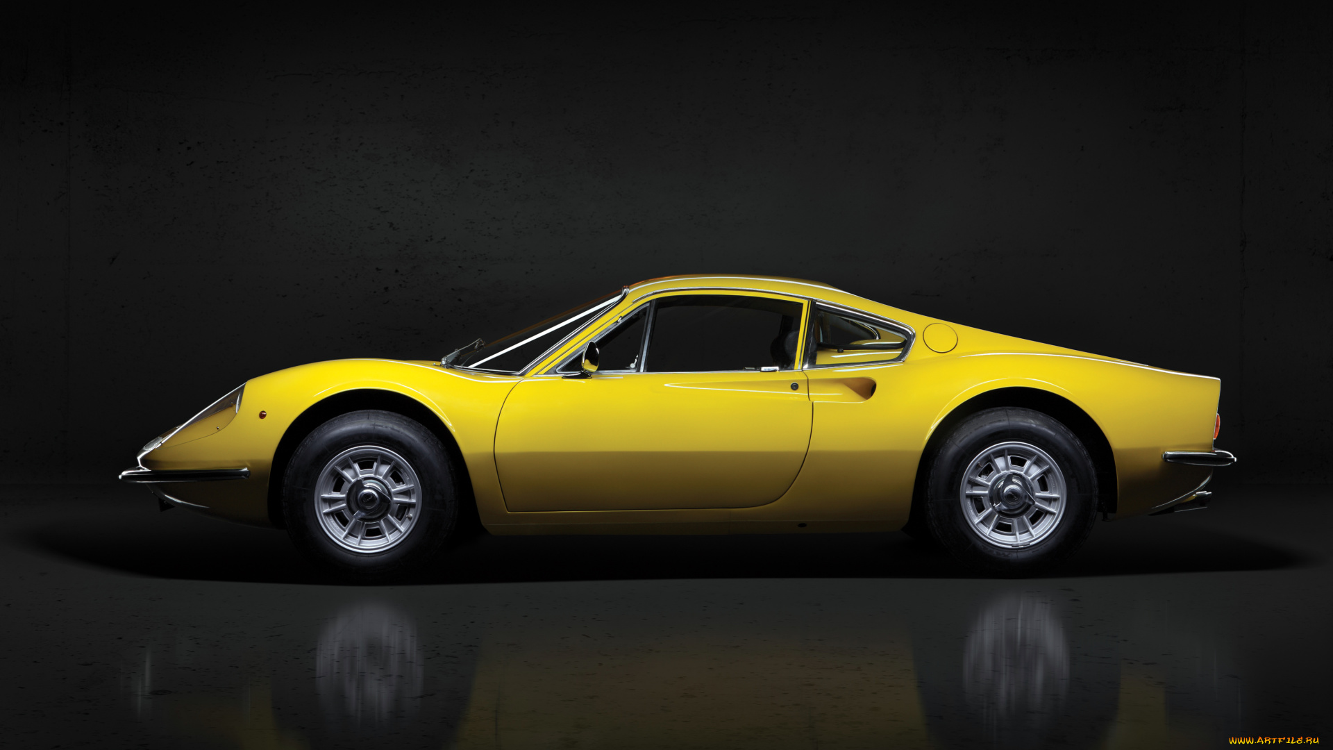 автомобили, ferrari, желтый, фон, gt, 246, dino