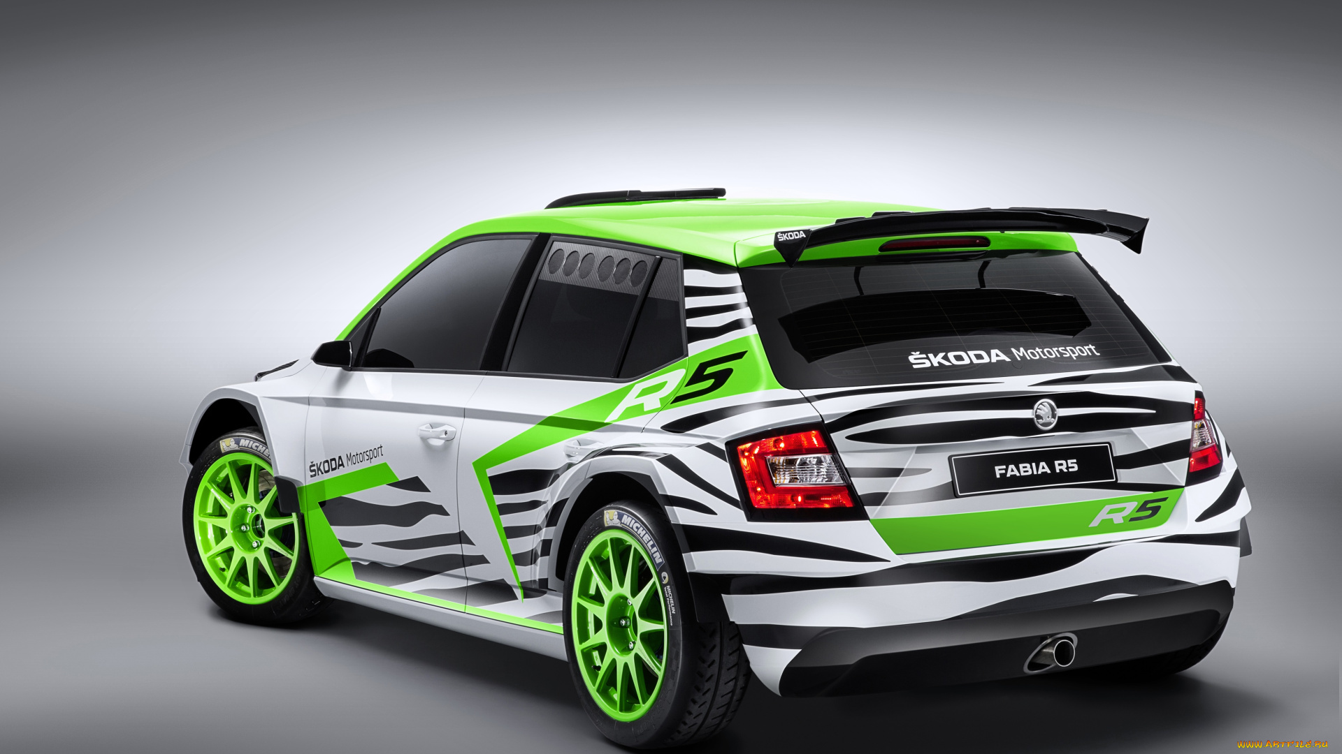 автомобили, skoda, зеленый, светлый, 2014г, concept, r5, fabia