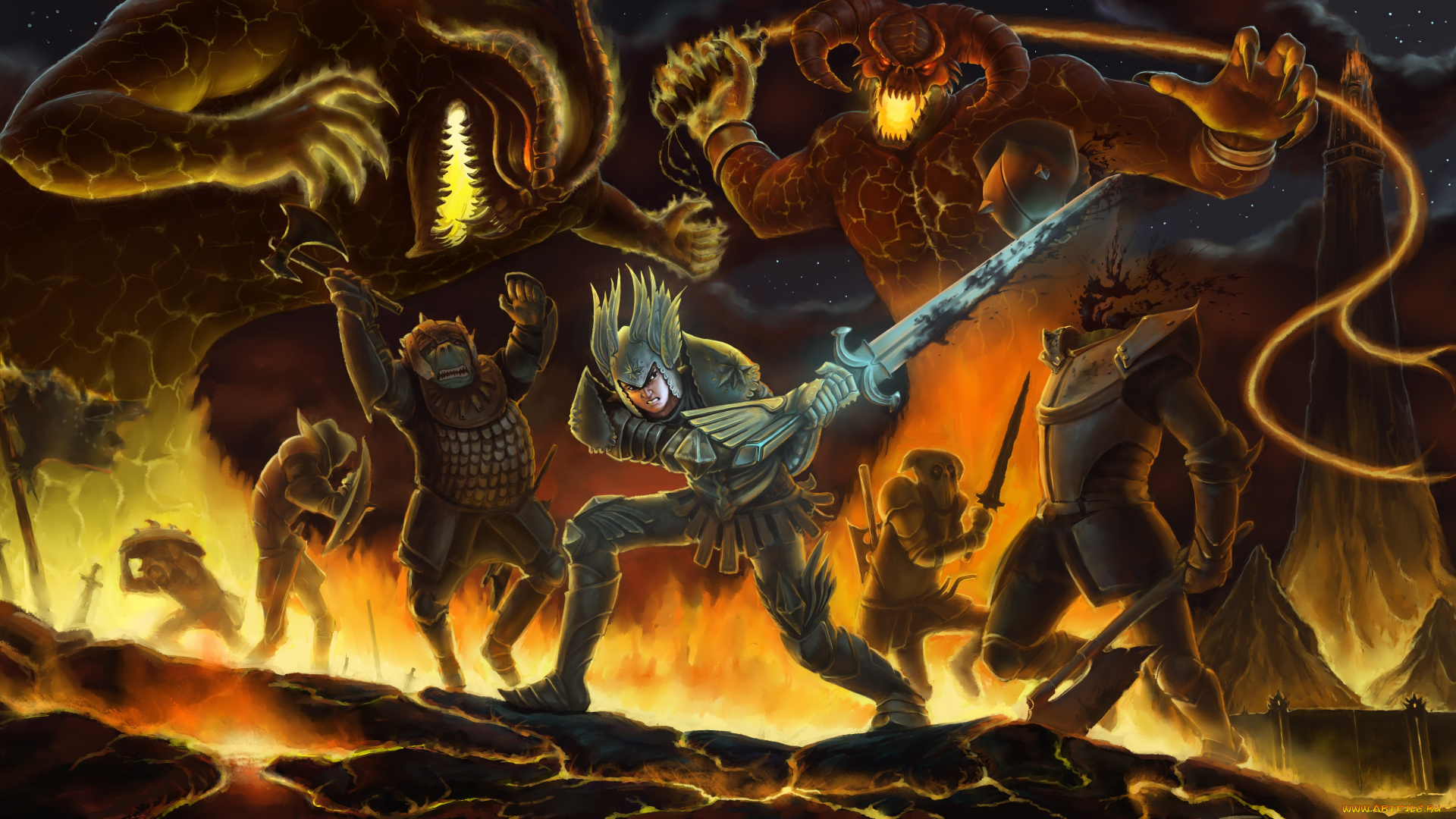 фэнтези, существа, драка