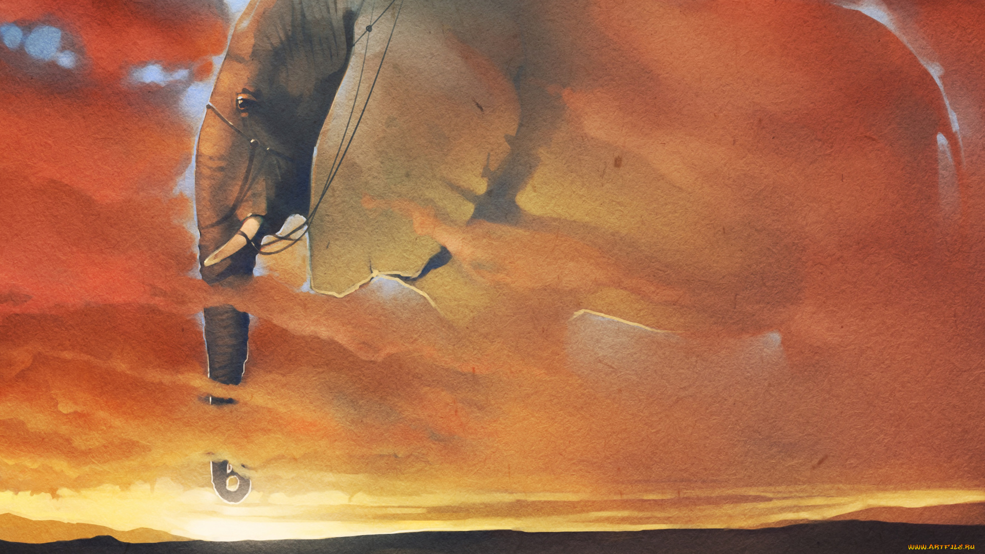 рисованное, животные, , слоны, животное, рисунок, бумага, слон