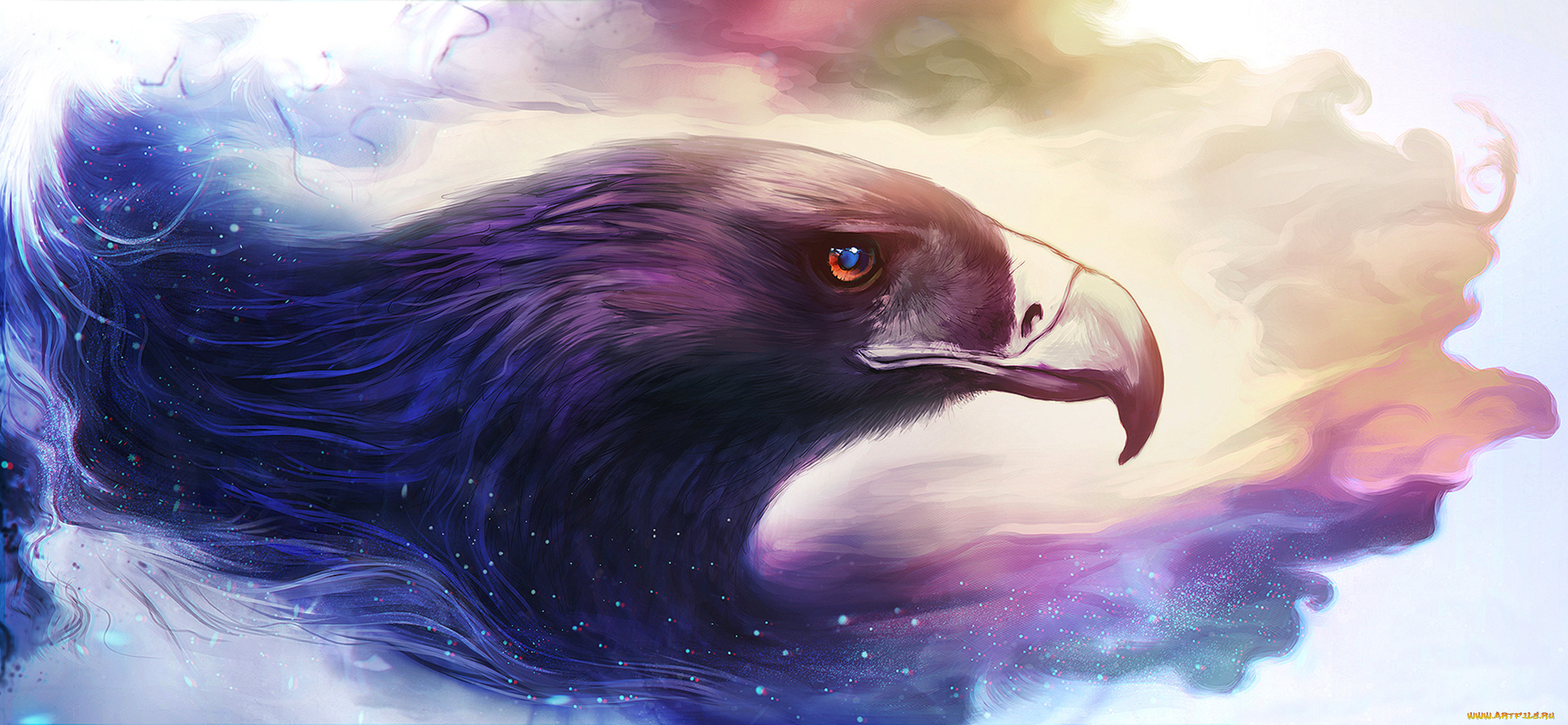 рисованное, животные, , птицы, , орлы, орел, птица, клюв