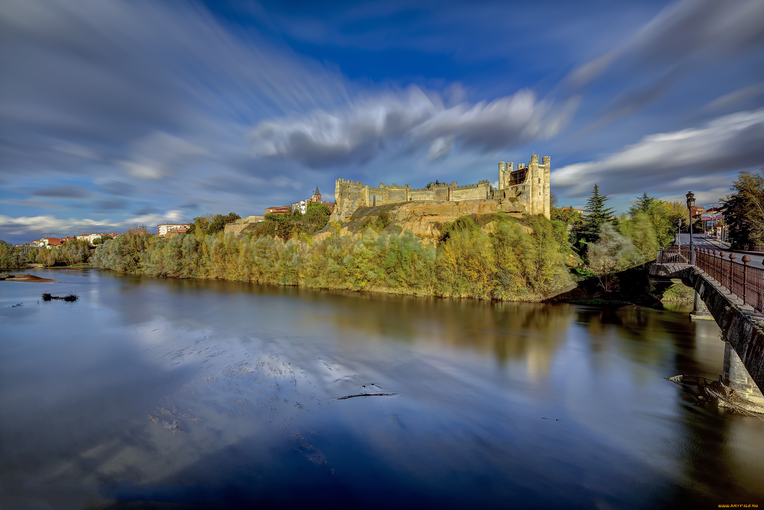 valencia, de, don, juan, города, -, дворцы, , замки, , крепости, река, мост, замок