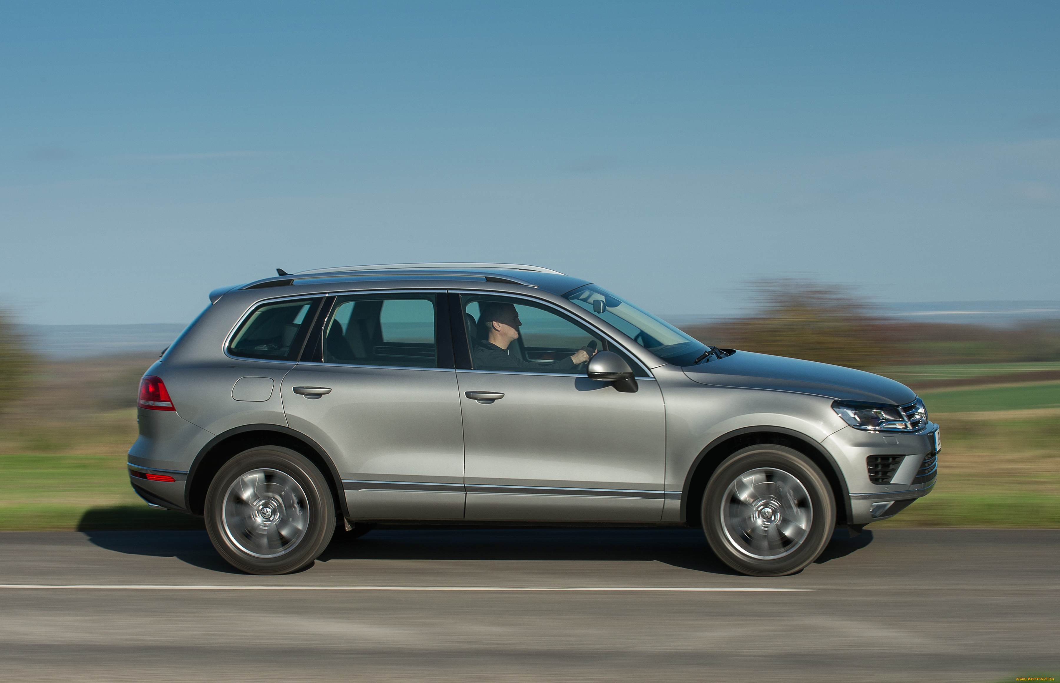 автомобили, volkswagen, 2014г, uk-spec, tdi, v6, touareg, серый