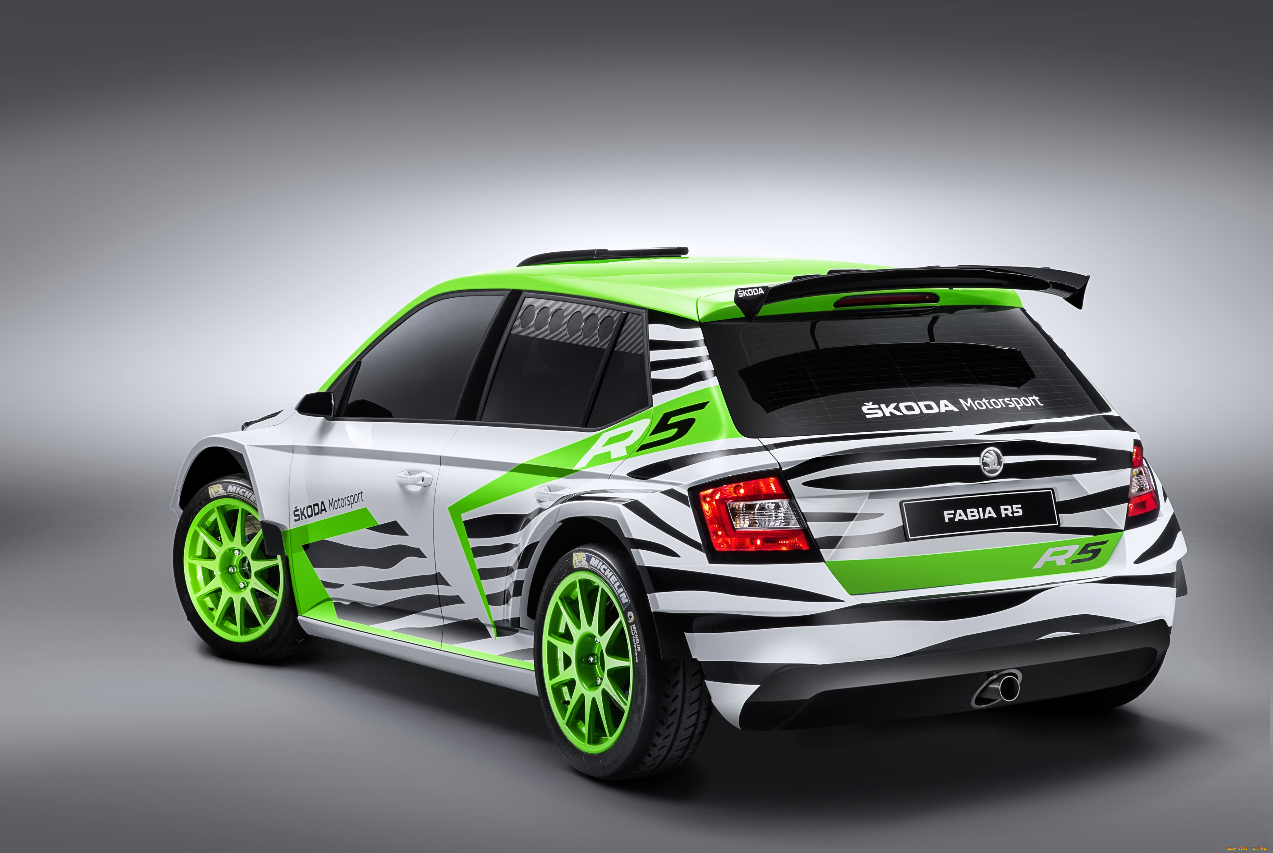 автомобили, skoda, зеленый, светлый, 2014г, concept, r5, fabia