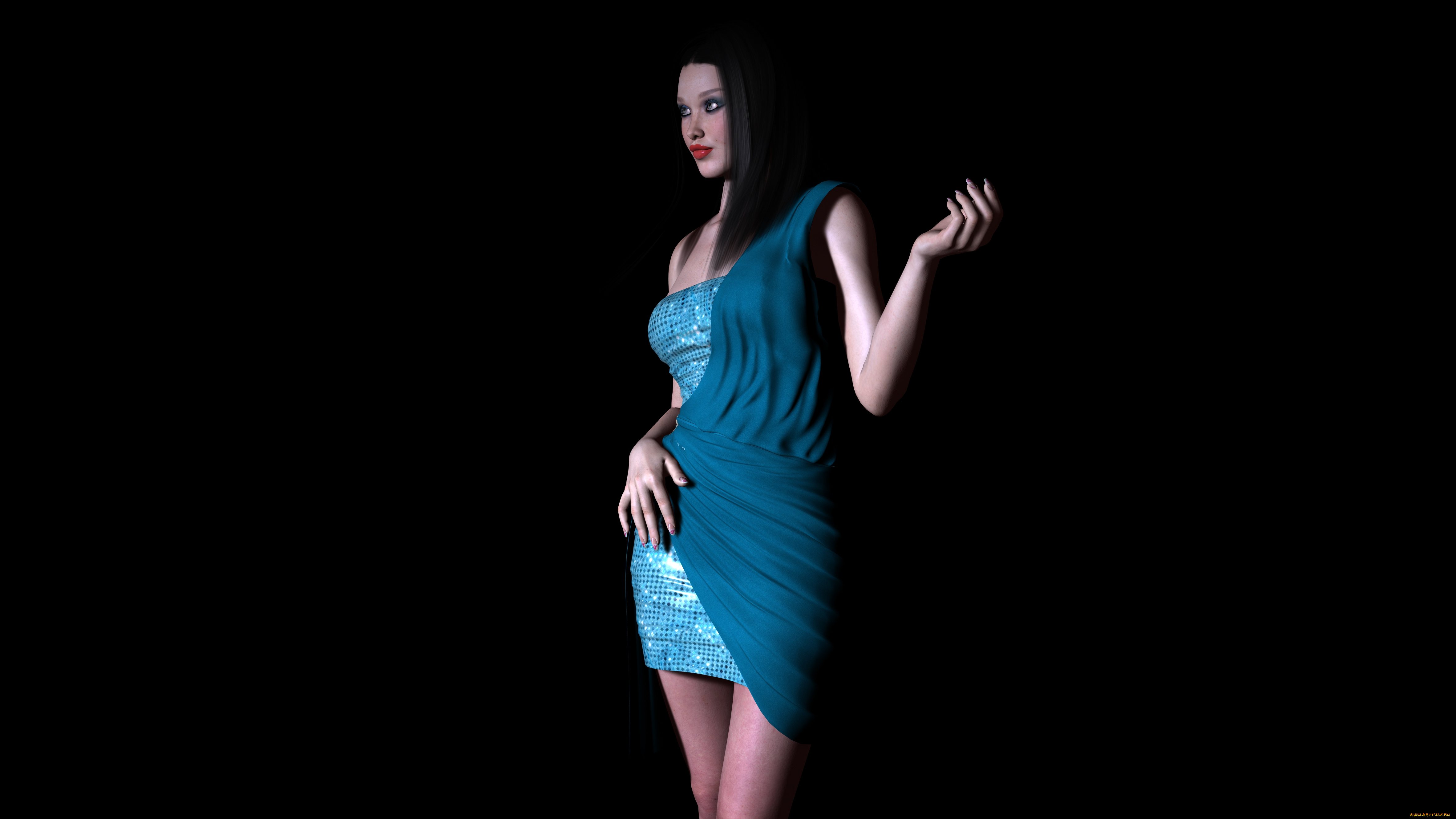 3д, графика, люди, , people, фон, взгляд, девушка