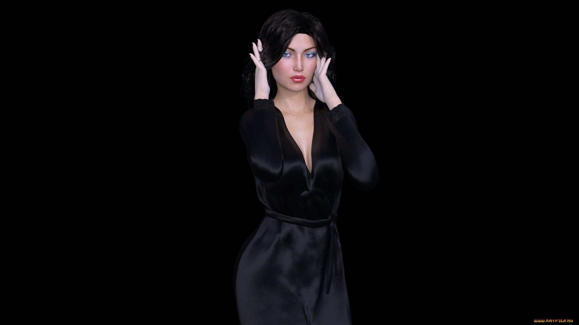 3д, графика, люди, , people, фон, взгляд, девушка