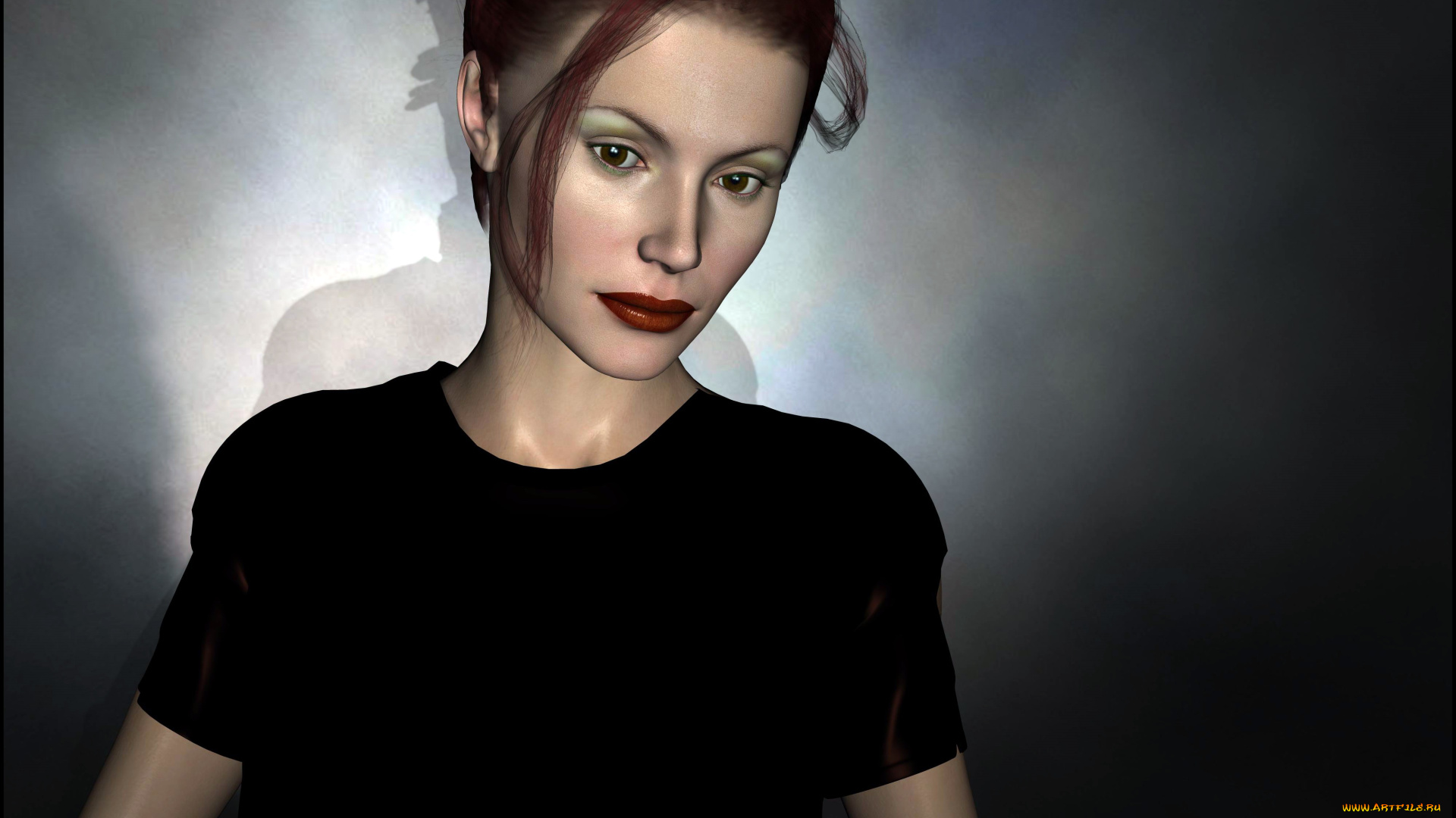 3д, графика, люди, , people, фон, взгляд, девушка