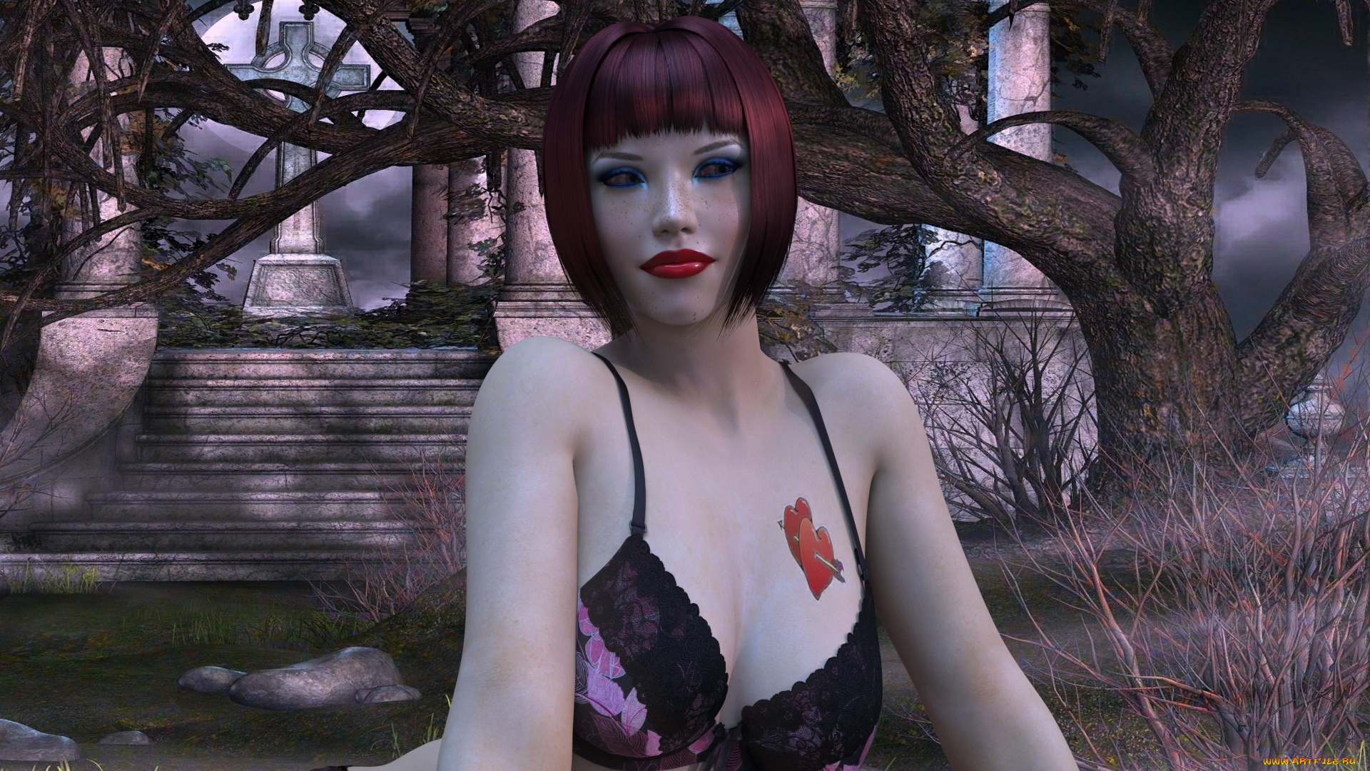 3д, графика, люди, , people, фон, взгляд, девушка