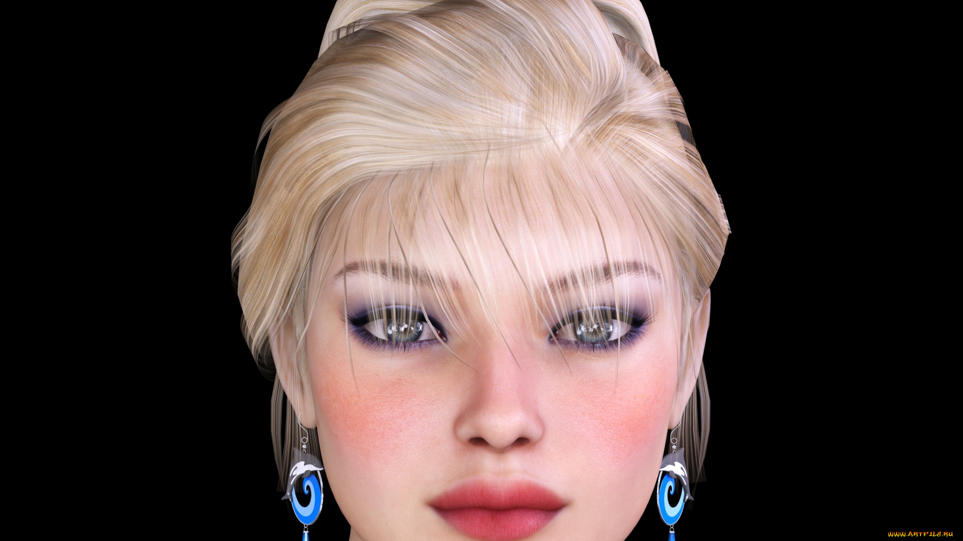 3д, графика, портрет, , portraits, фон, взгляд, девушка