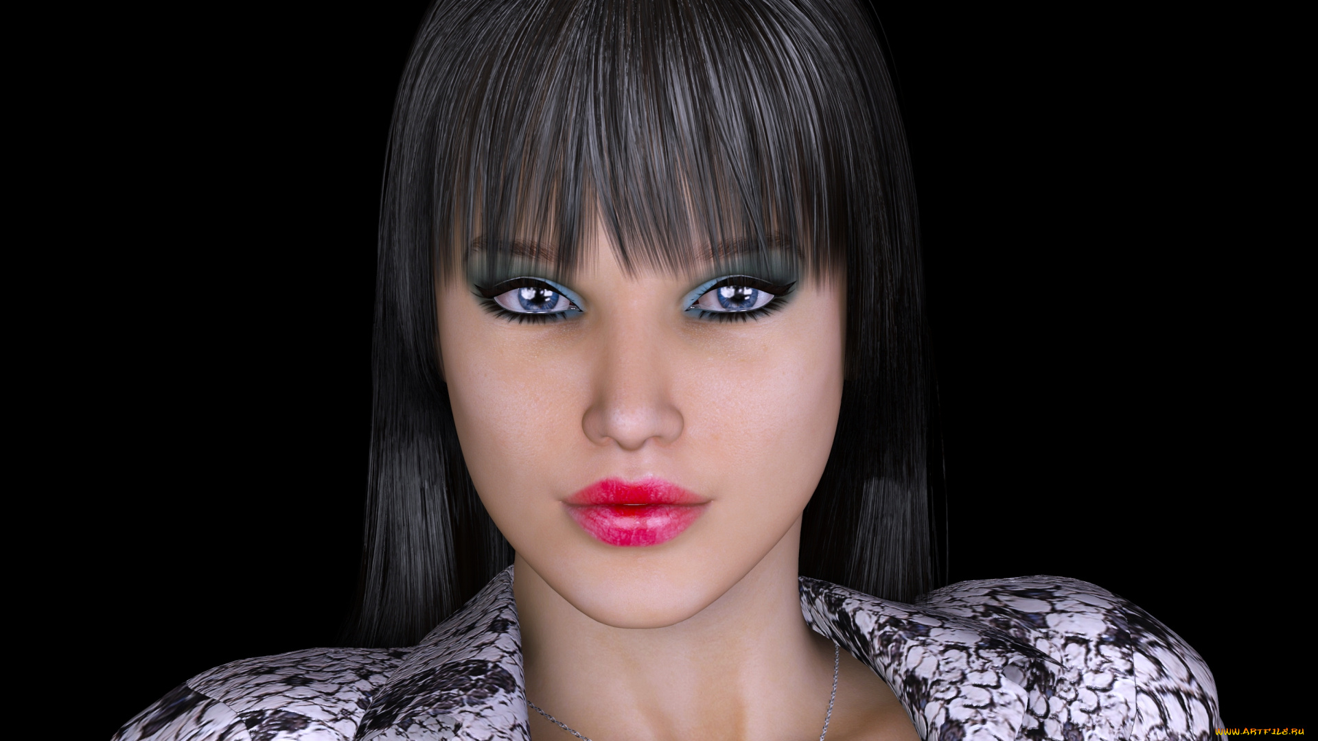 3д, графика, портрет, , portraits, взгляд, фон, девушка