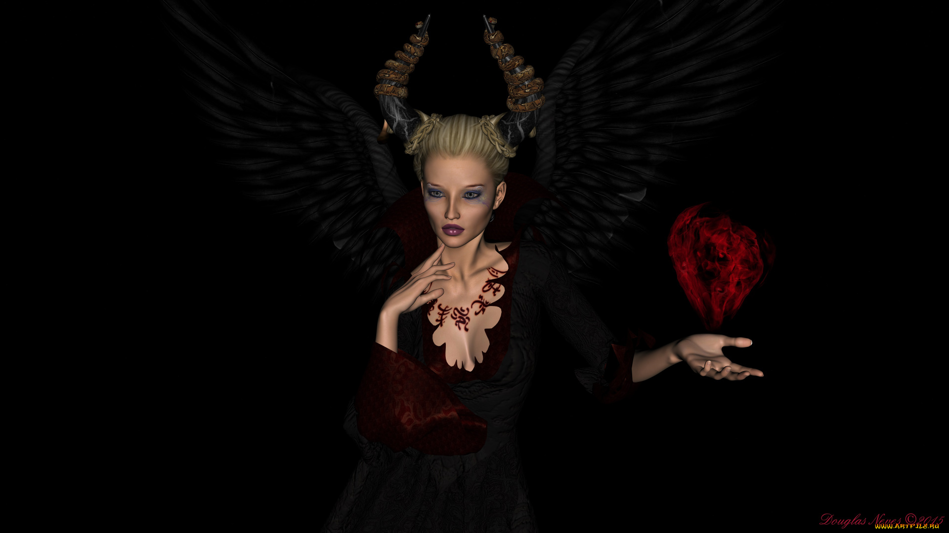 3д, графика, существа, , creatures, взгляд, кастаника, фон