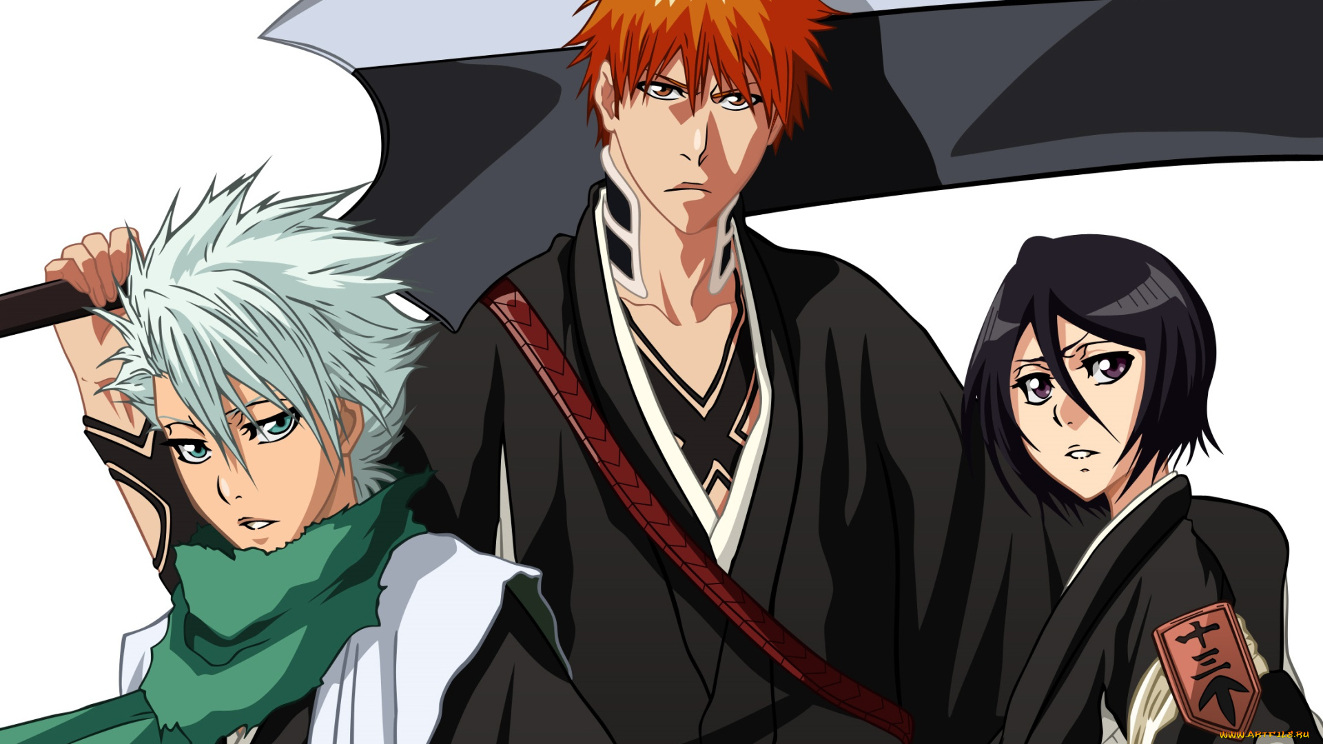 аниме, bleach, занпакто, меч, тоуширо, ичиго, блич, рукия