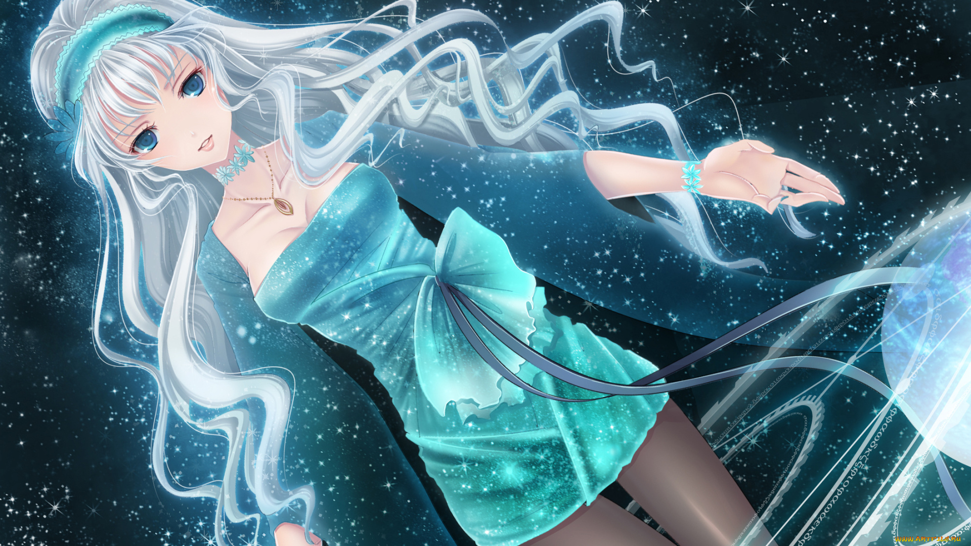 аниме, macross, frontier, цветок, ободок, кулон, цепочка, звезды, macross, frontier, sheryl, nome, девушка