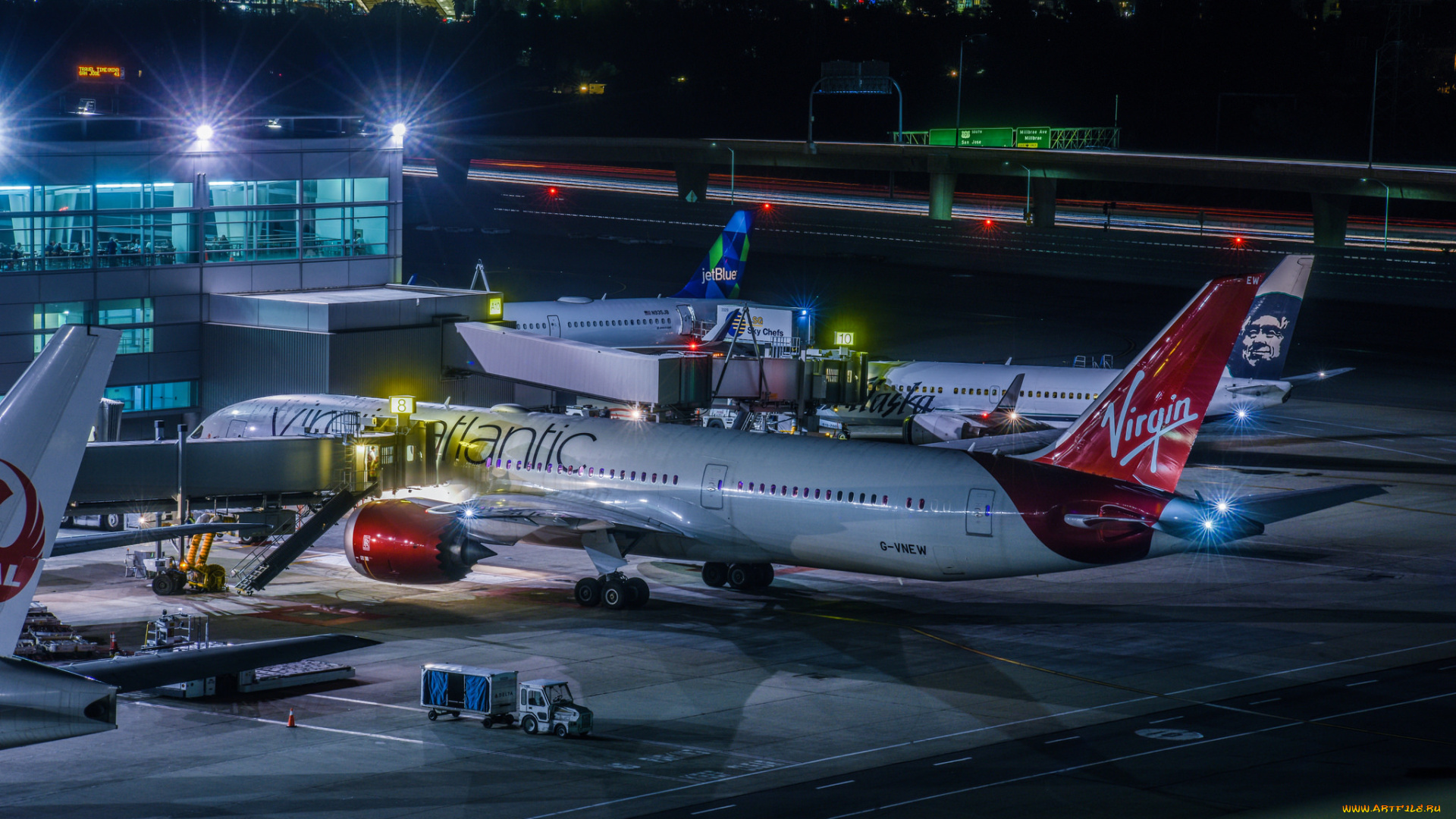 авиация, авиационный, пейзаж, креатив, ночь