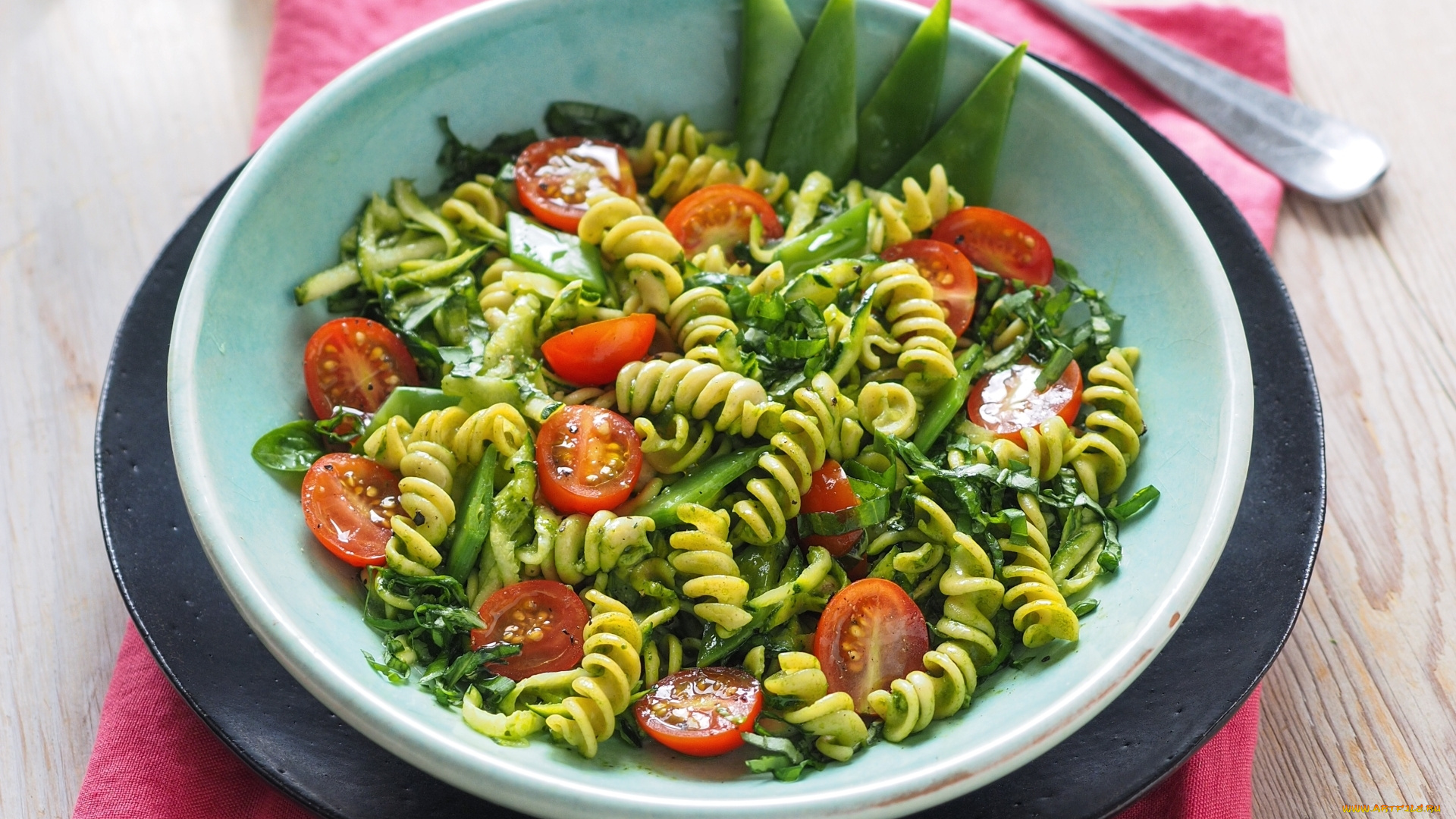 еда, макаронные, блюда, горох, помидоры, соус, паста