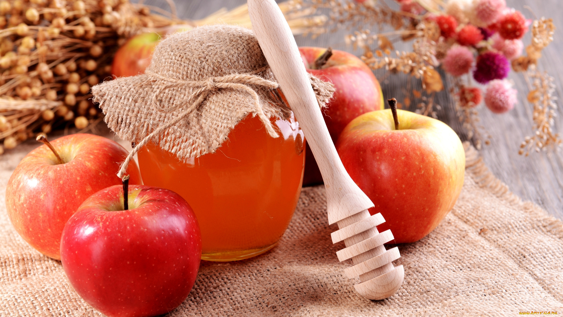 еда, мёд, , варенье, , повидло, , джем, банка, мед, яблоки