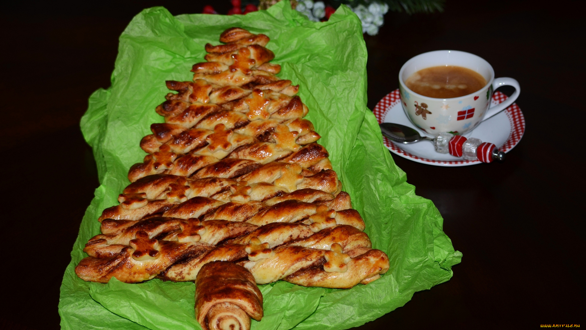 еда, пироги, пирог, кофе