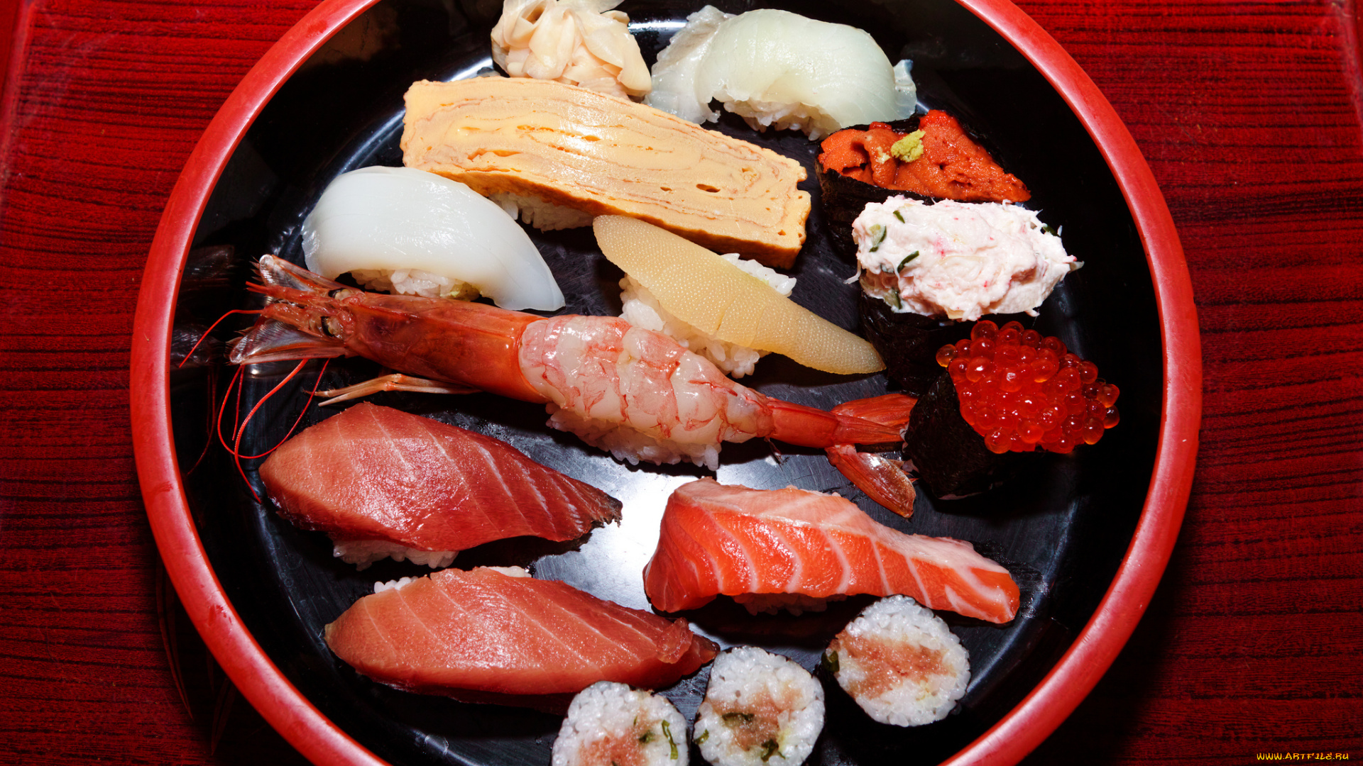 еда, рыбные, блюда, , с, морепродуктами, икра, креветки, рыба