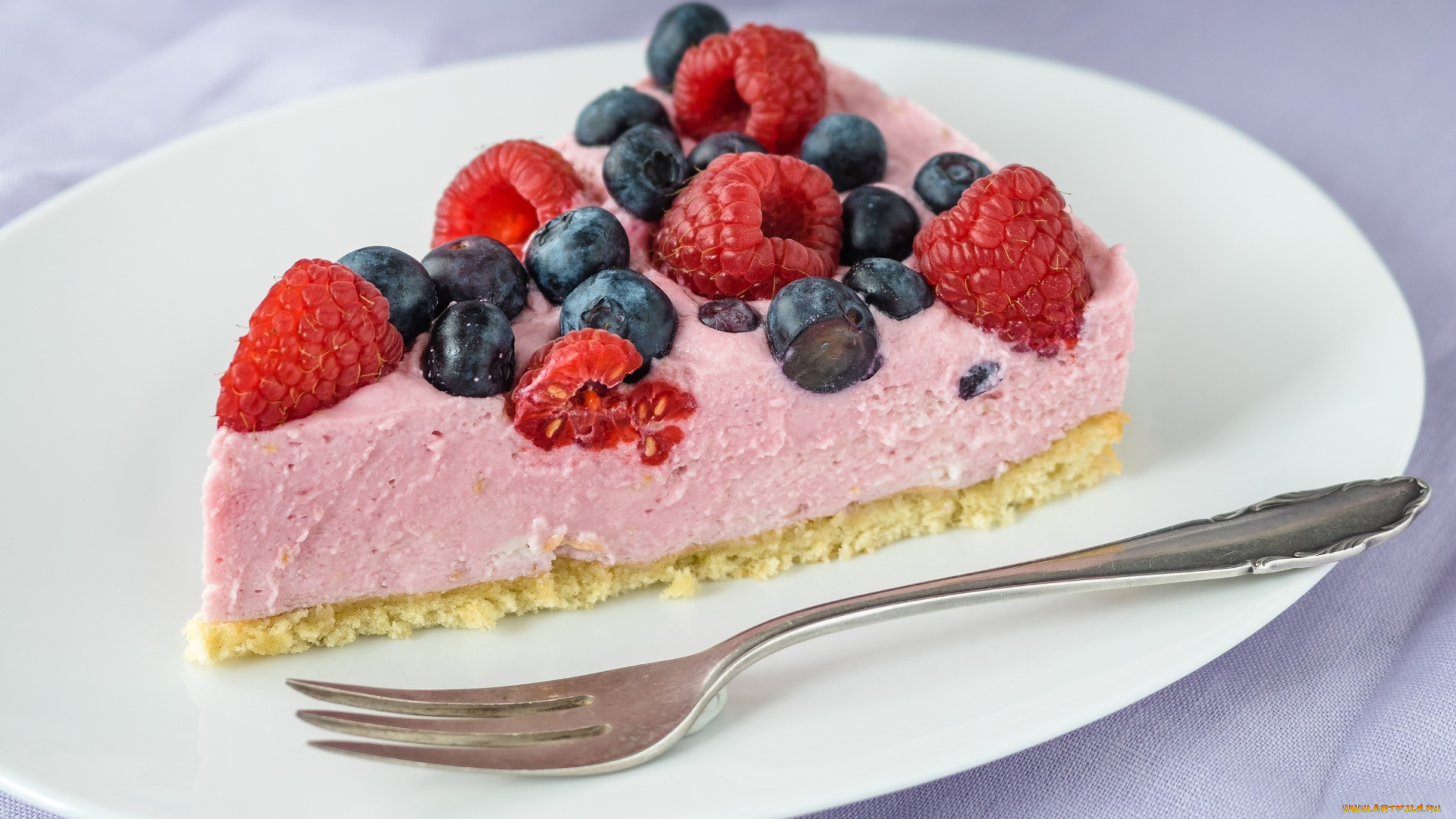 еда, торты, голубика, малина, ягоды, торт, суфле