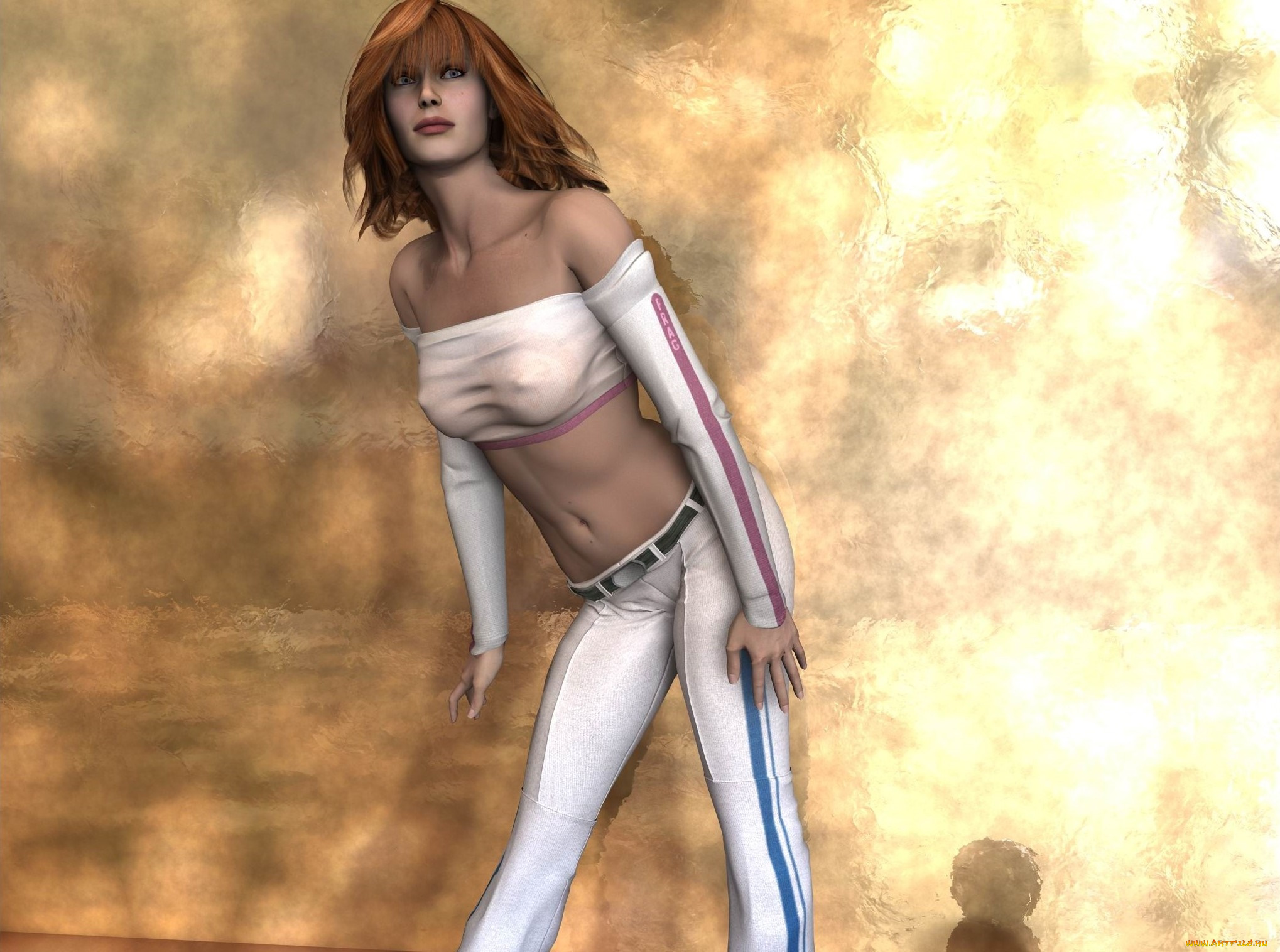 3д, графика, люди, , people, взгляд, фон, девушка