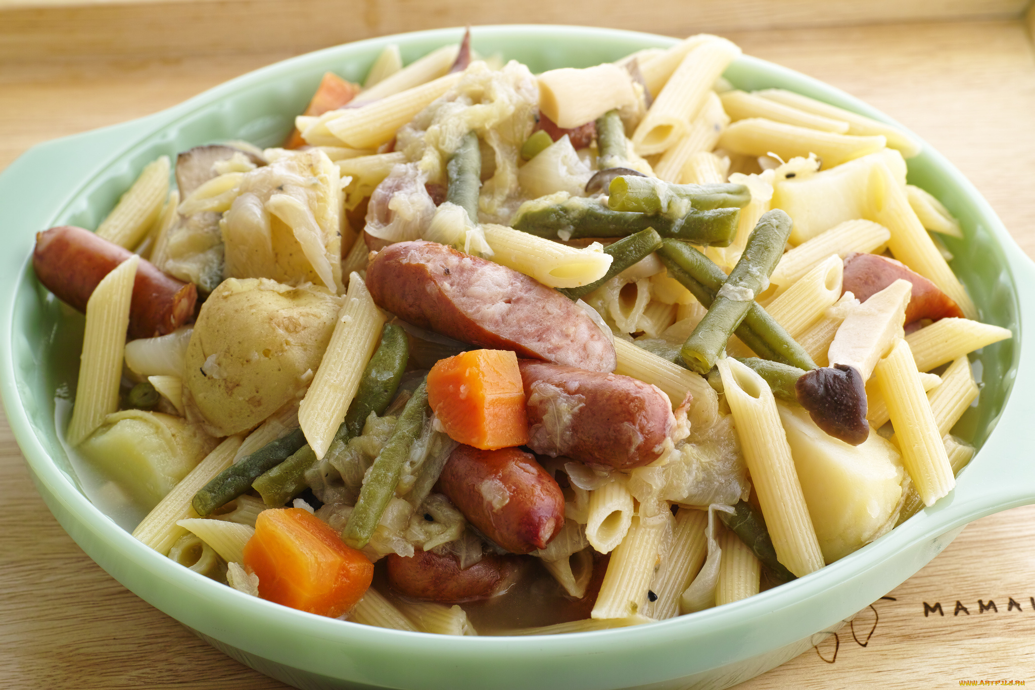 еда, салаты, , закуски, картошка, макароны, колбаски