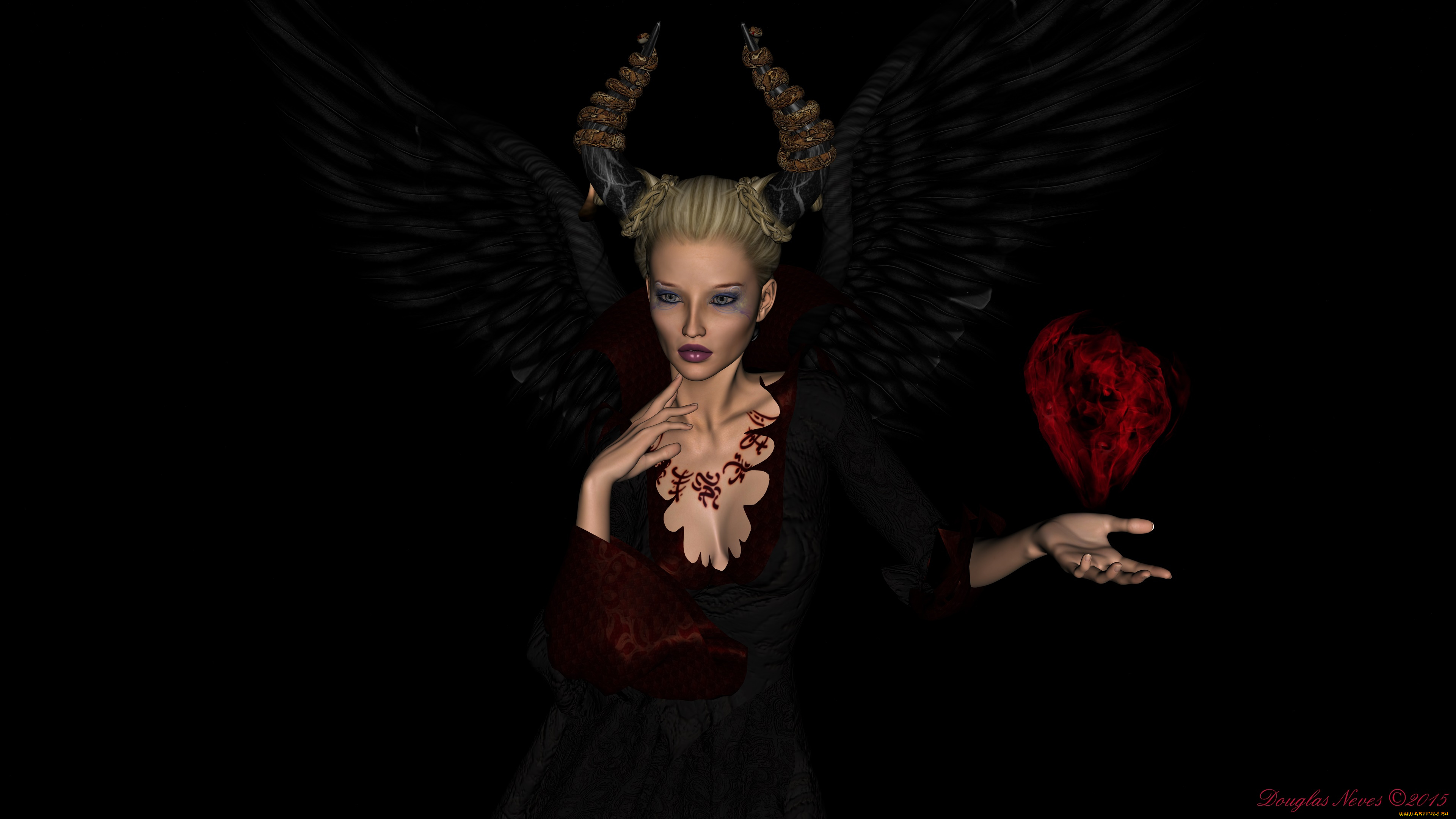 3д, графика, существа, , creatures, взгляд, кастаника, фон