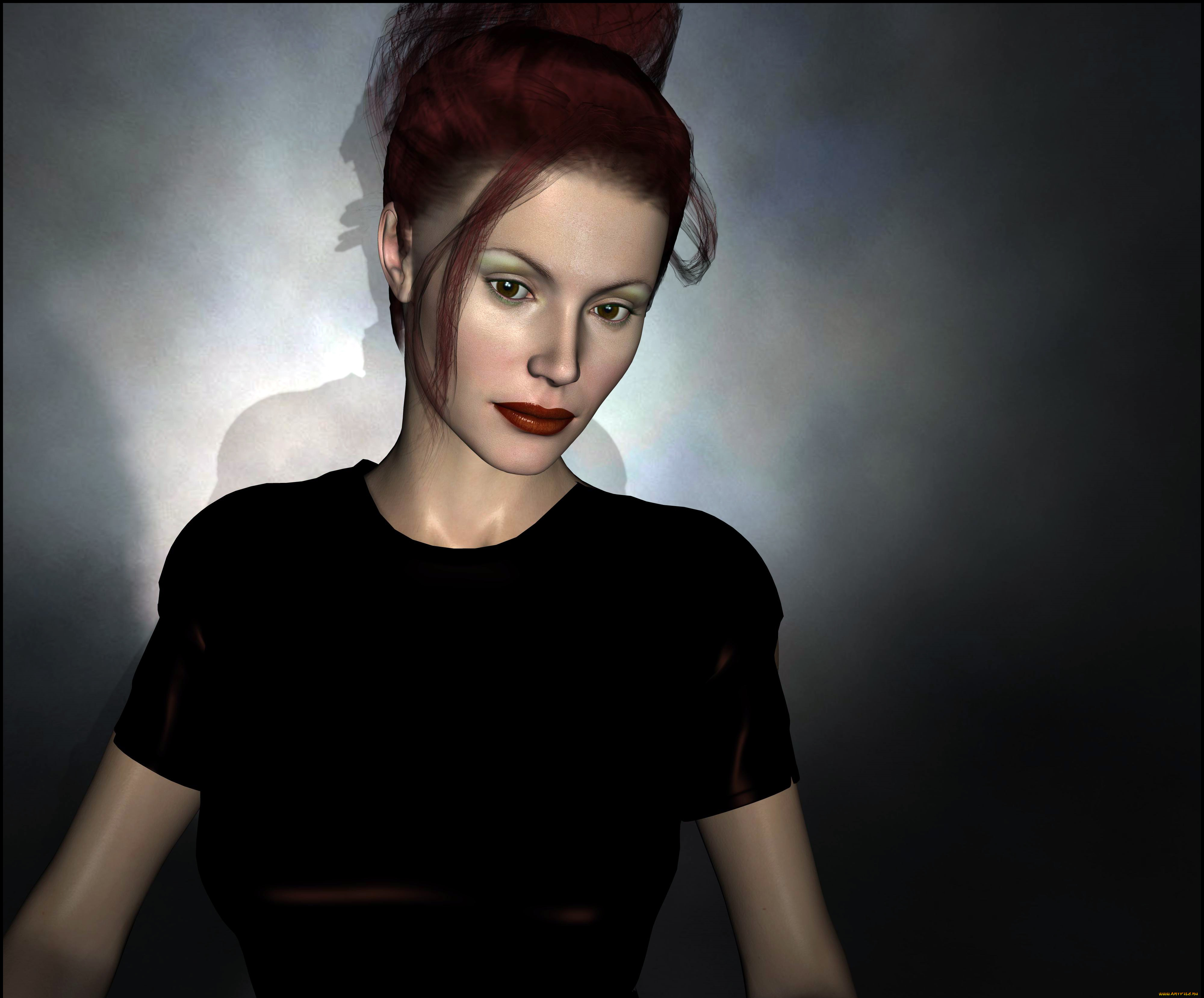 3д, графика, люди, , people, фон, взгляд, девушка