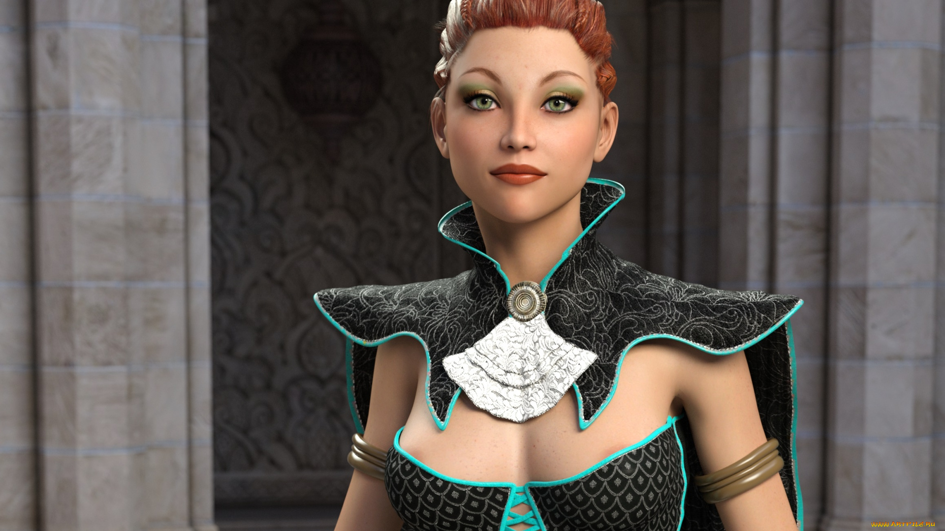 3д, графика, люди, , people, девушка, фон, взгляд