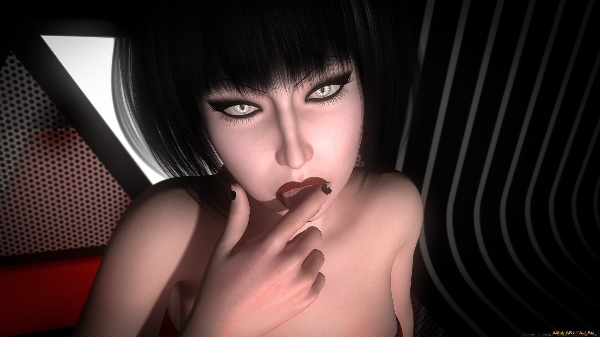 3д, графика, портрет, , portraits, фон, взгляд, девушка